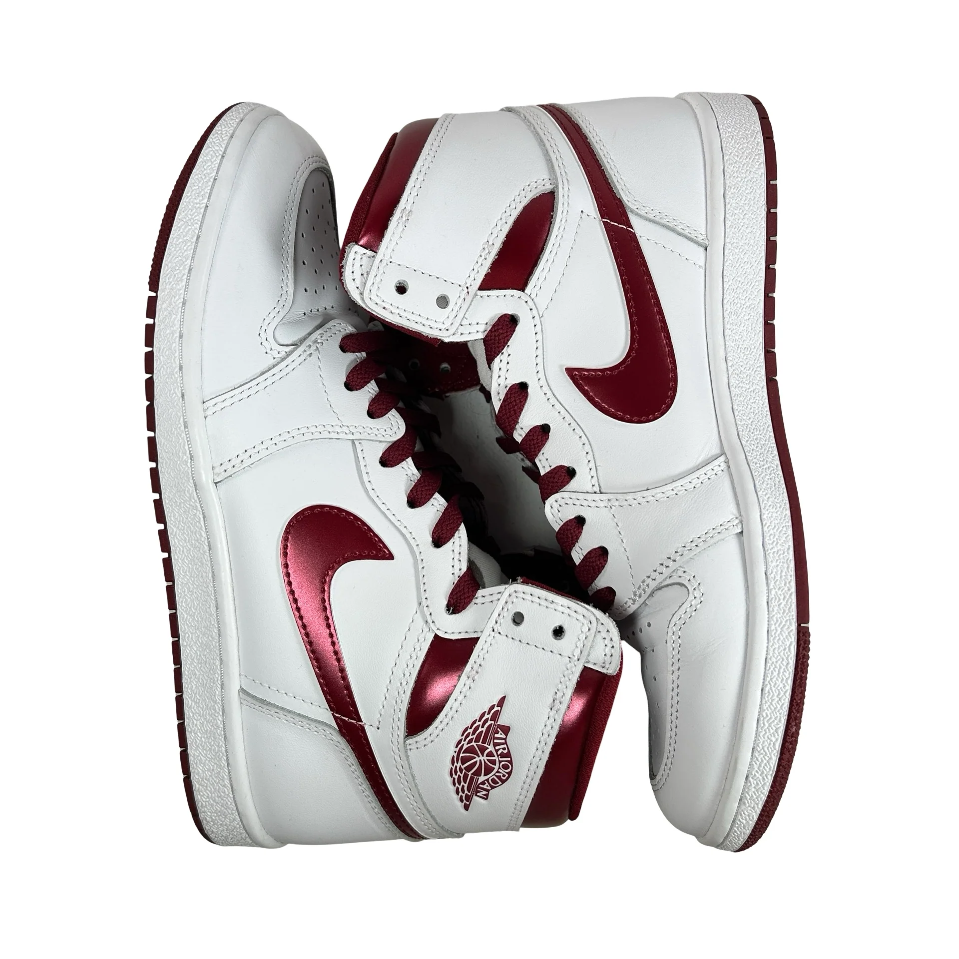 BQ4422 161 Jordan 1 Retro High 85 OG Metallic Burgundy [USED] - 9 M (Used) - Image 4