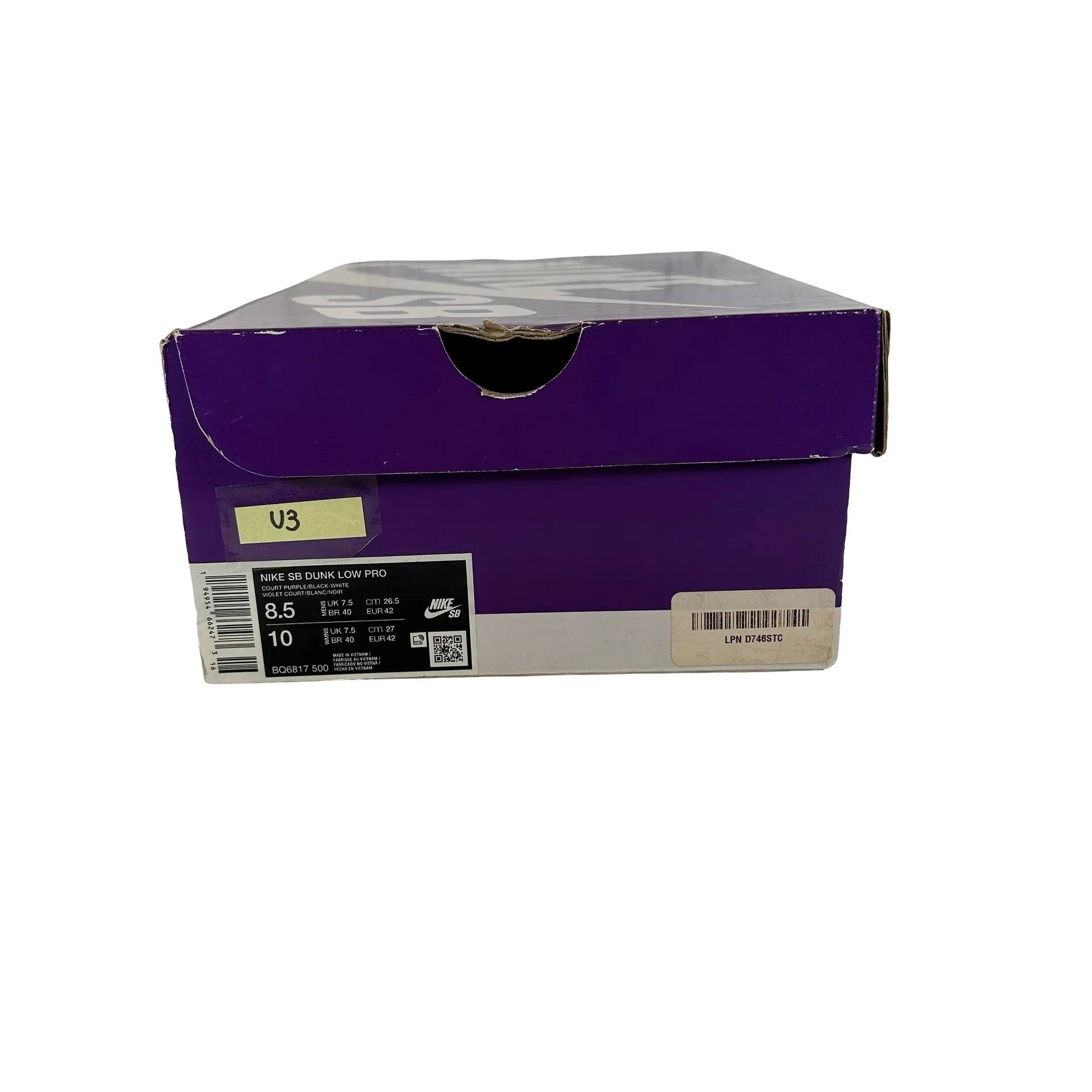 BQ6817 500 Nike SB Dunk Low Court Purple [USED] - 8.5 M (Used3) - Image 7