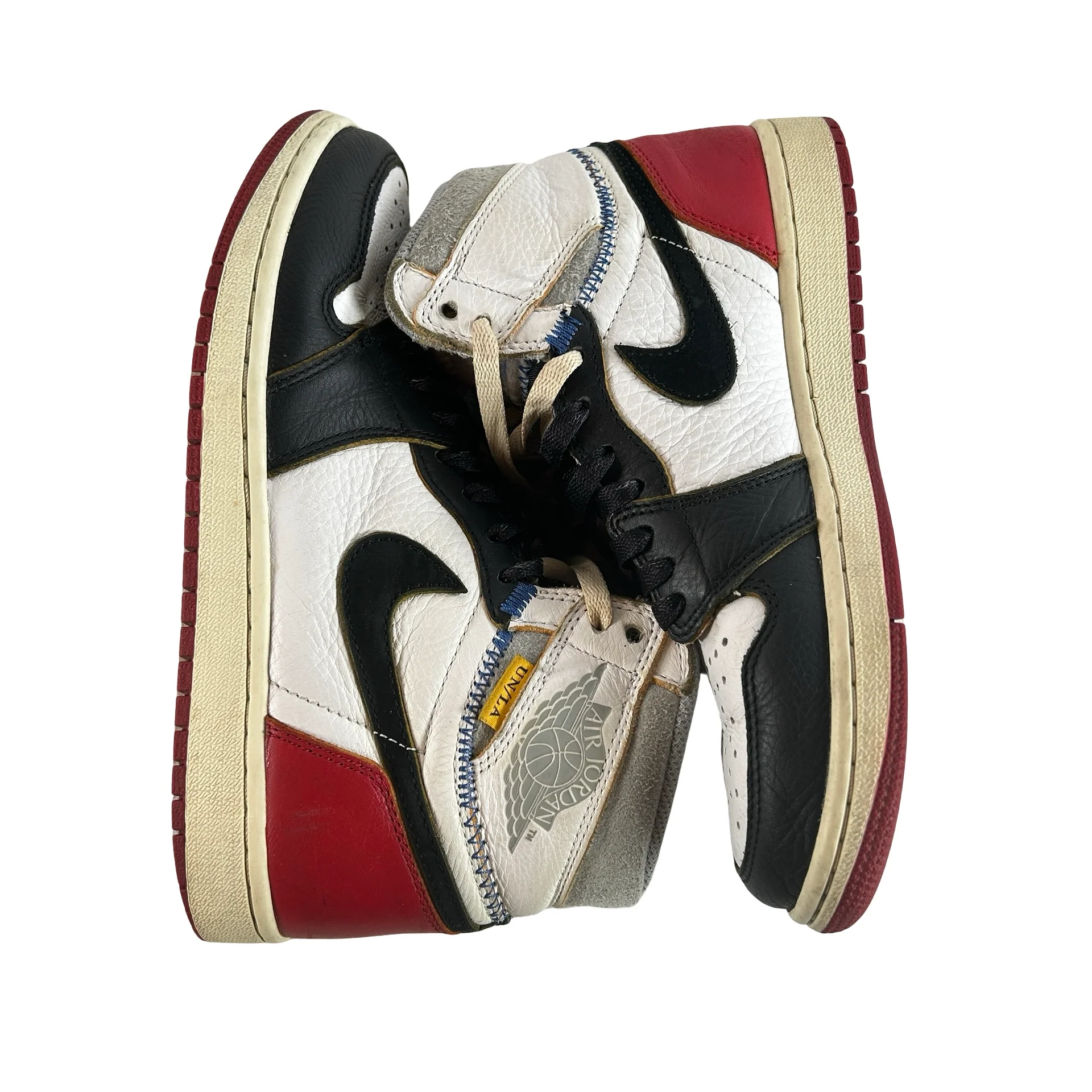 BV1300 106 Jordan 1 Union Black Toe [USED] - 7 M (Used) - Image 4