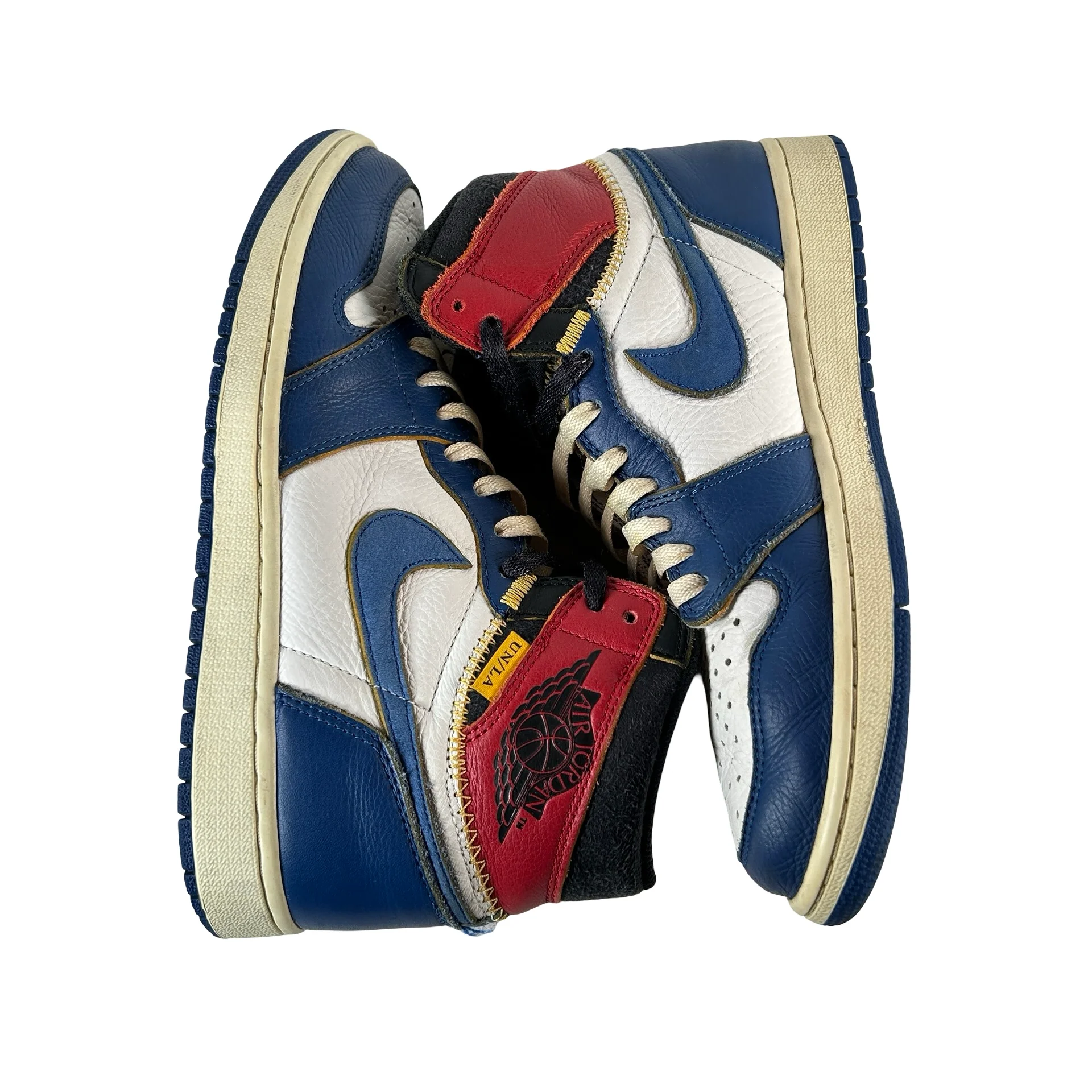 BV1300 146 Jordan 1 Union Storm Blue Toe [USED] - 9 M (Used2) - Image 4