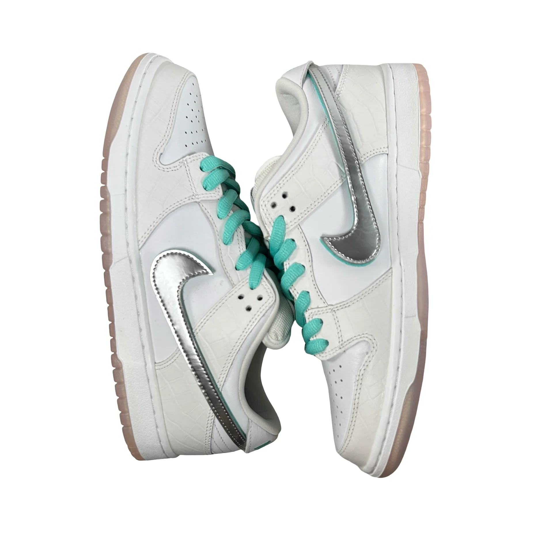 BV1310 100 Nike SB Dunk Low Diamond Supply Co. White Diamond [CONDITIONAL] - 9 M (Yellowing) - Image 4