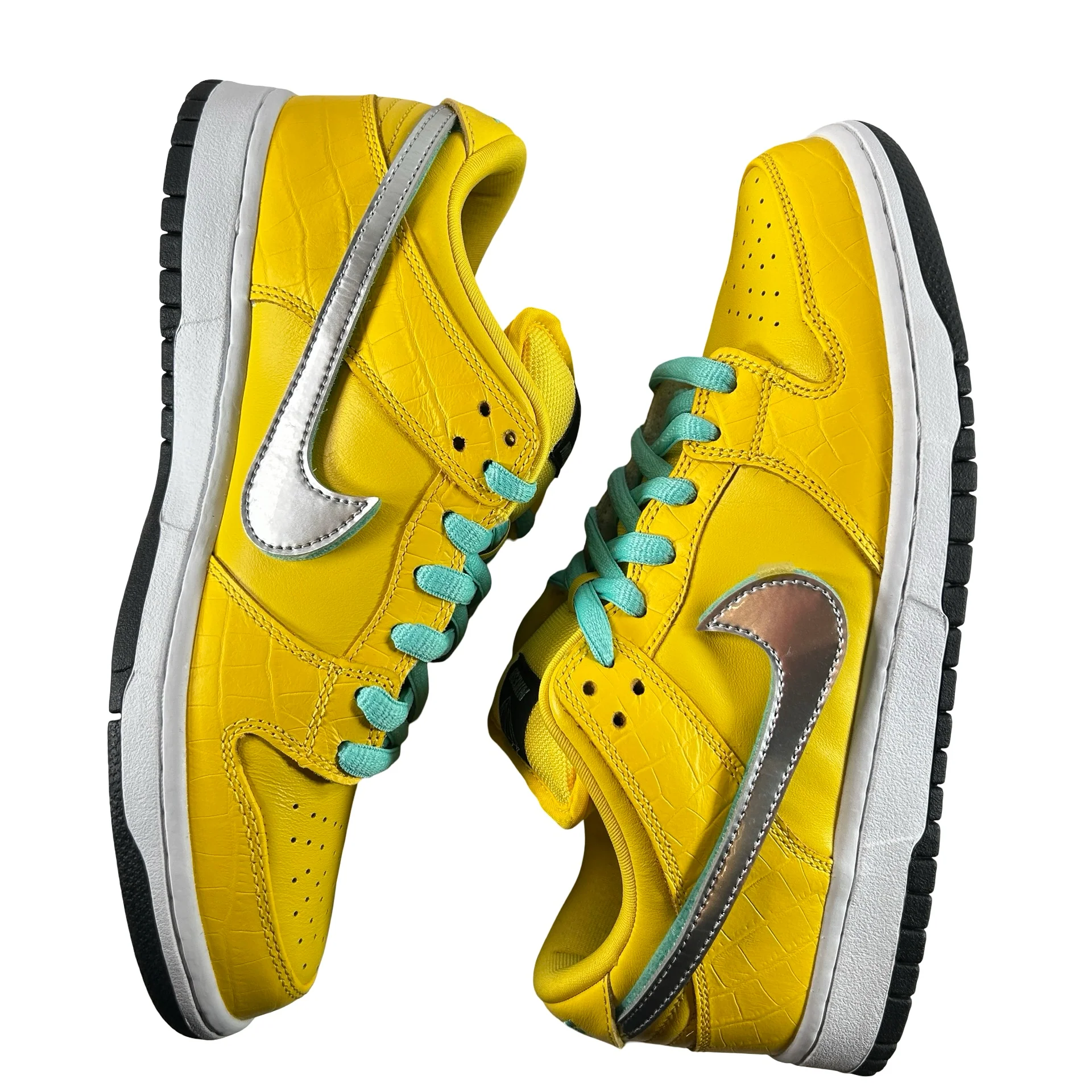 BV1310 700  Nike SB Dunk Low Diamond Supply Co Canary Diamond F&F [USED] - 9 M (VNDS) - Image 4