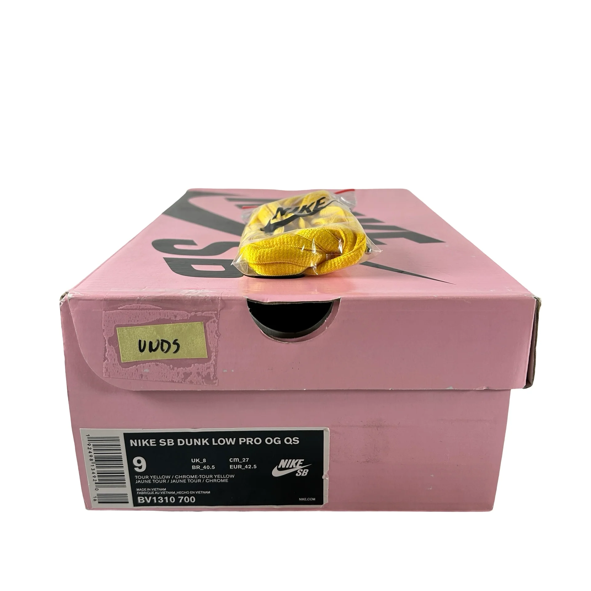 BV1310 700  Nike SB Dunk Low Diamond Supply Co Canary Diamond F&F [USED] - 9 M (VNDS) - Image 7