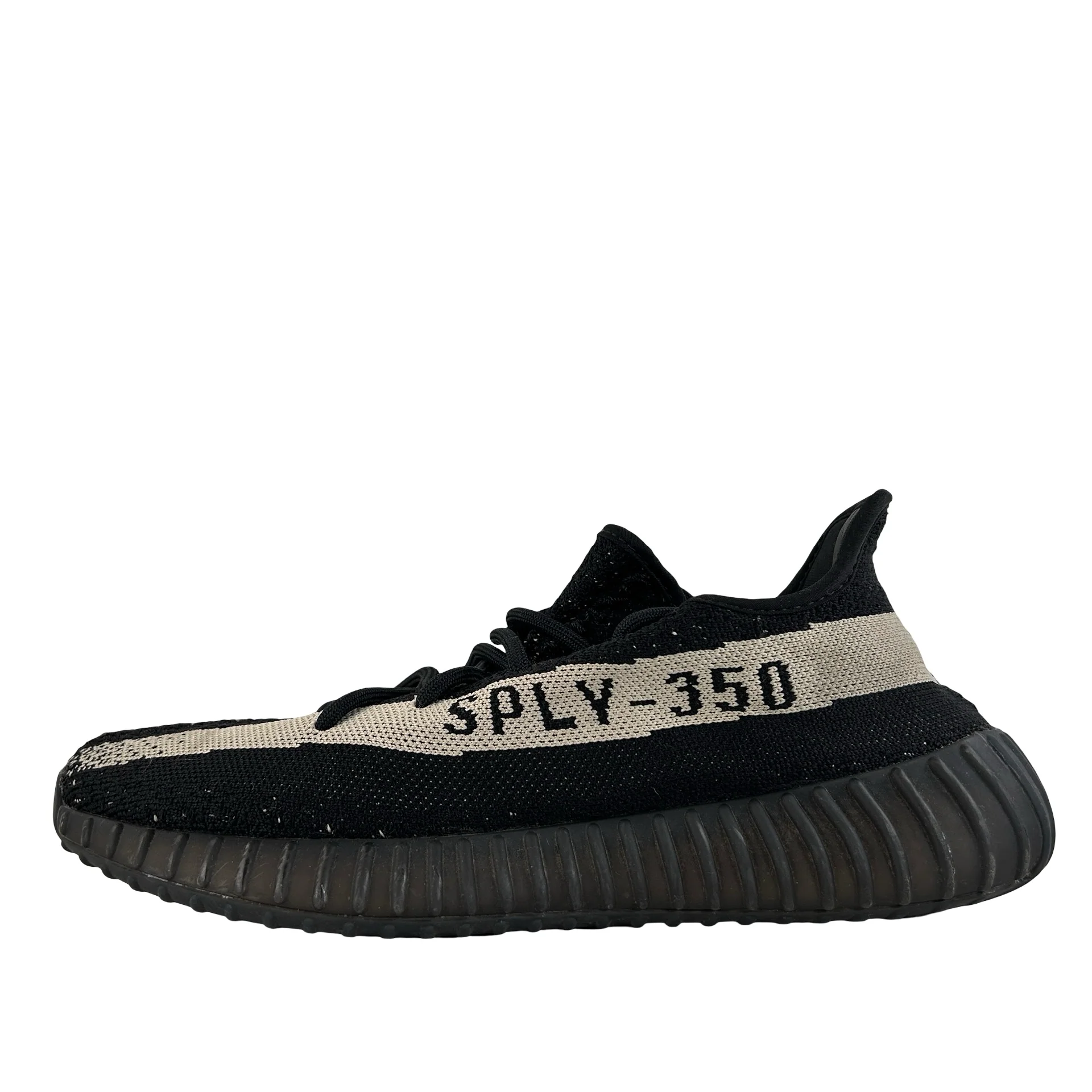 BY1604 Adidas Yeezy Boost 350 V2 Core Black White [USED] - 10 M (Used2) (No Box)