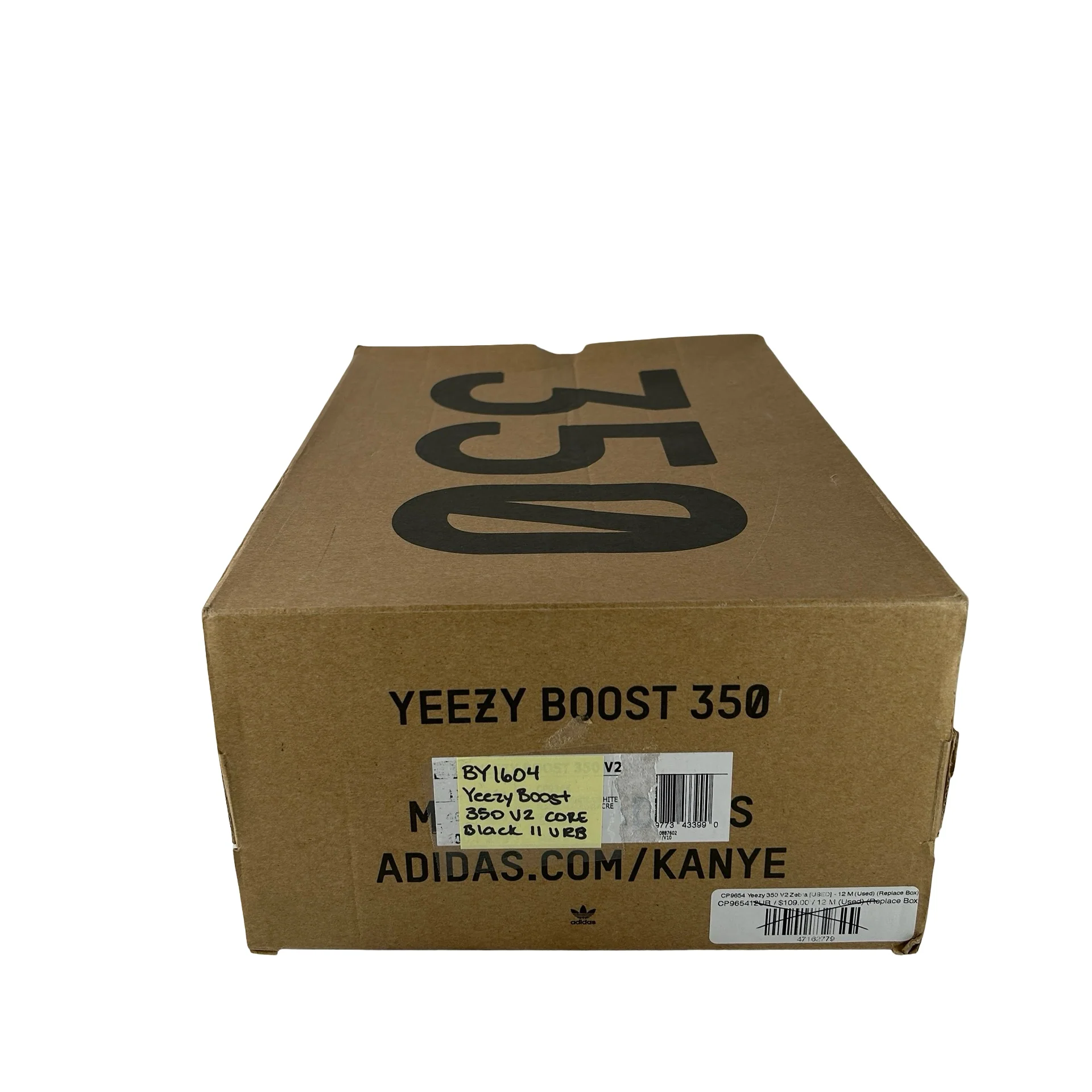 BY1604 Adidas Yeezy Boost 350 V2 Core Black White [USED] - 11 M (Used) (Replace Box) - Image 7