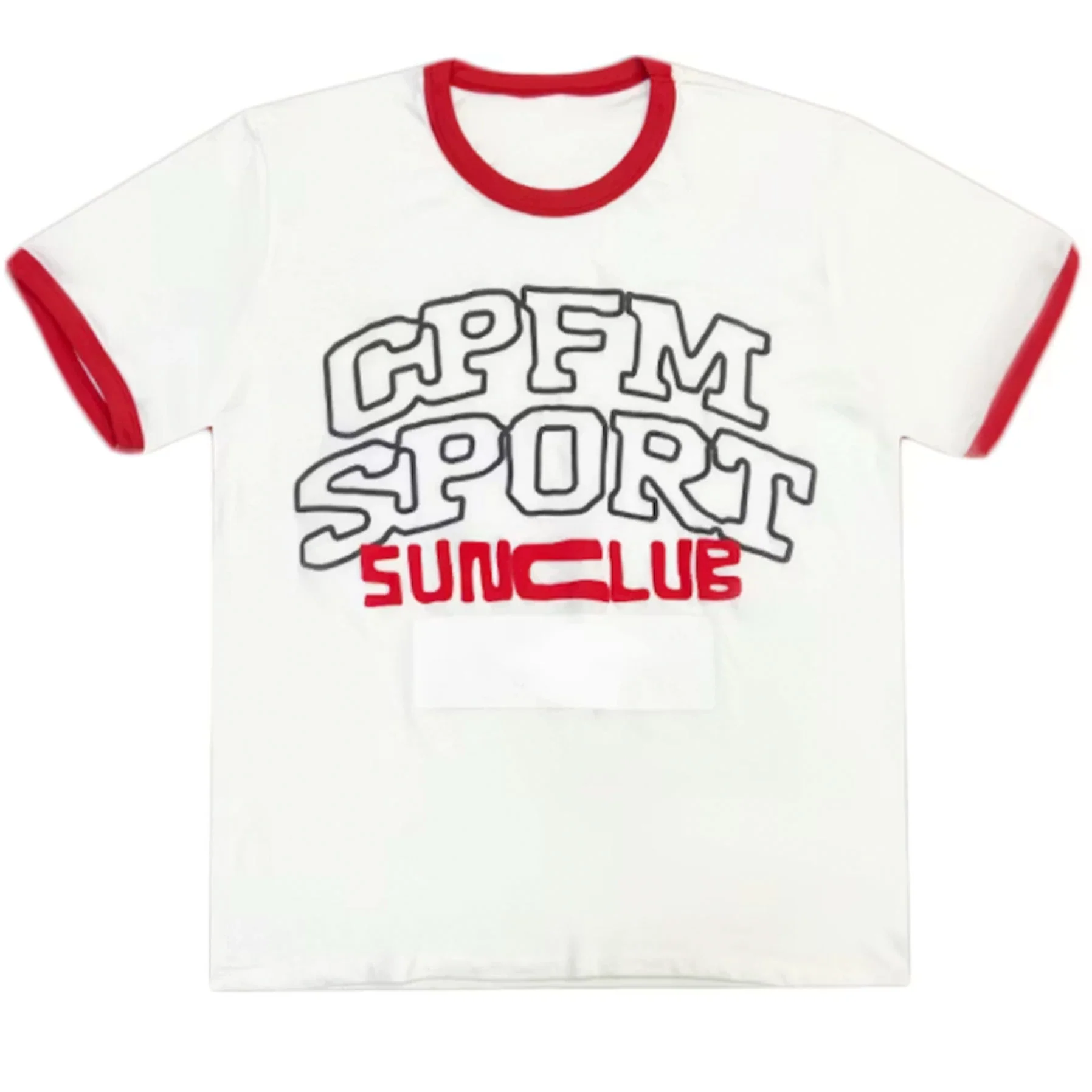 Cactus Plant Flea Market Sports Phys Ed Ringer T-Shirt White [USED] - L (Used)