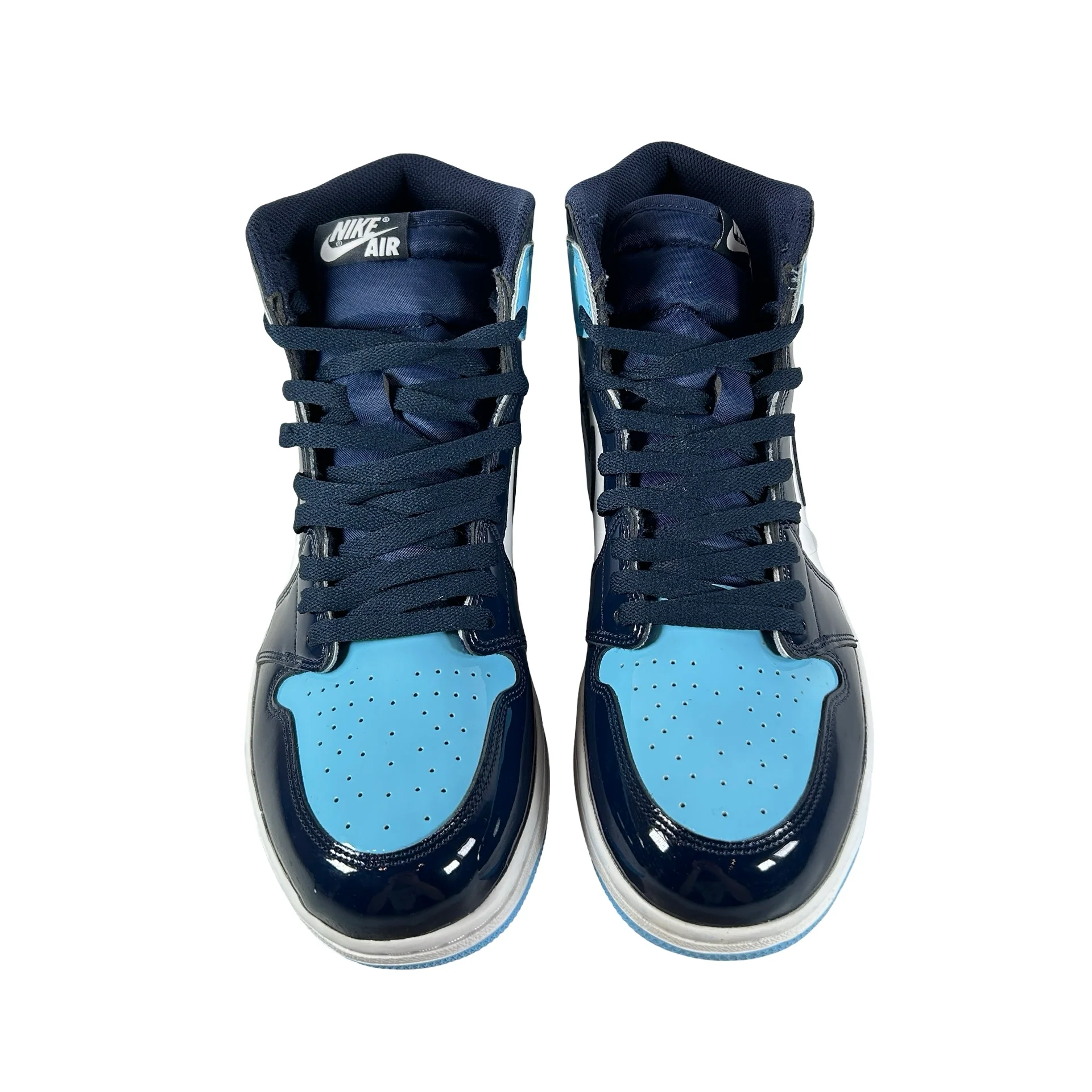 CD0461 401 Jordan 1 Retro High UNC Patent (Women's) [USED] - 12 W (Used) - Image 2