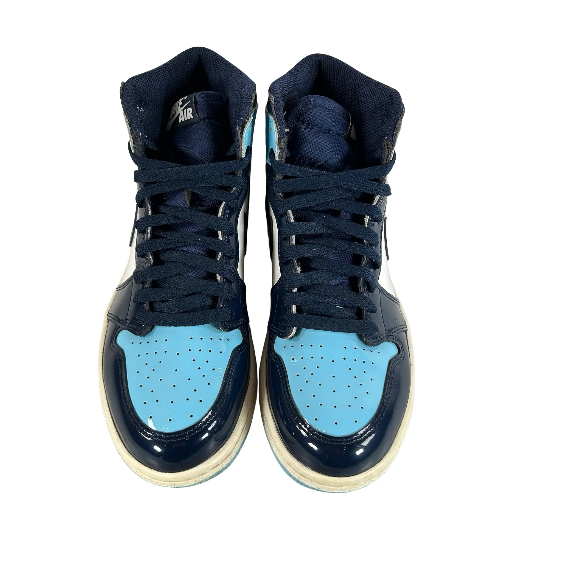 CD0461 401 Jordan 1 Retro High UNC Patent (Women's) [USED] - 8.5 W (Used) (No Box) - Image 2