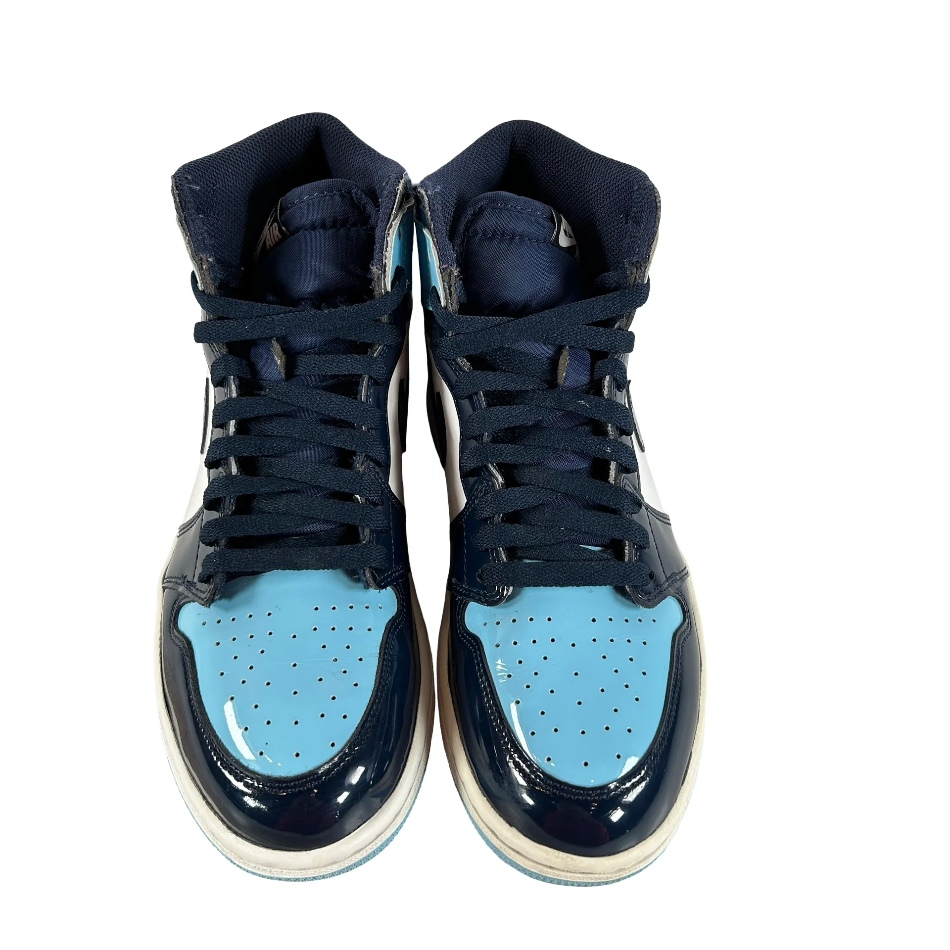CD0461 401 Jordan 1 Retro High UNC Patent (Women's) [USED] - 9 W (Used) (No Box) - Image 2