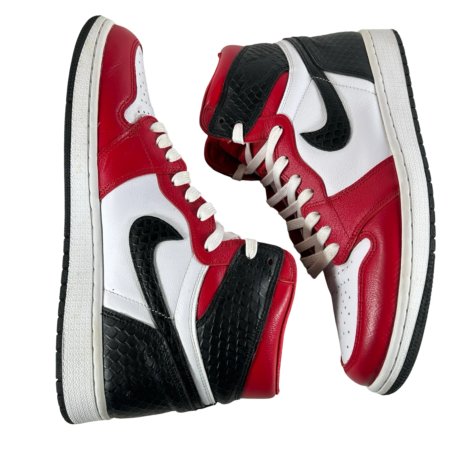 CD0461 601 Jordan 1 Retro High Satin Snake Chicago (Women's) [USED] - 11.5 W (Used) - Image 5