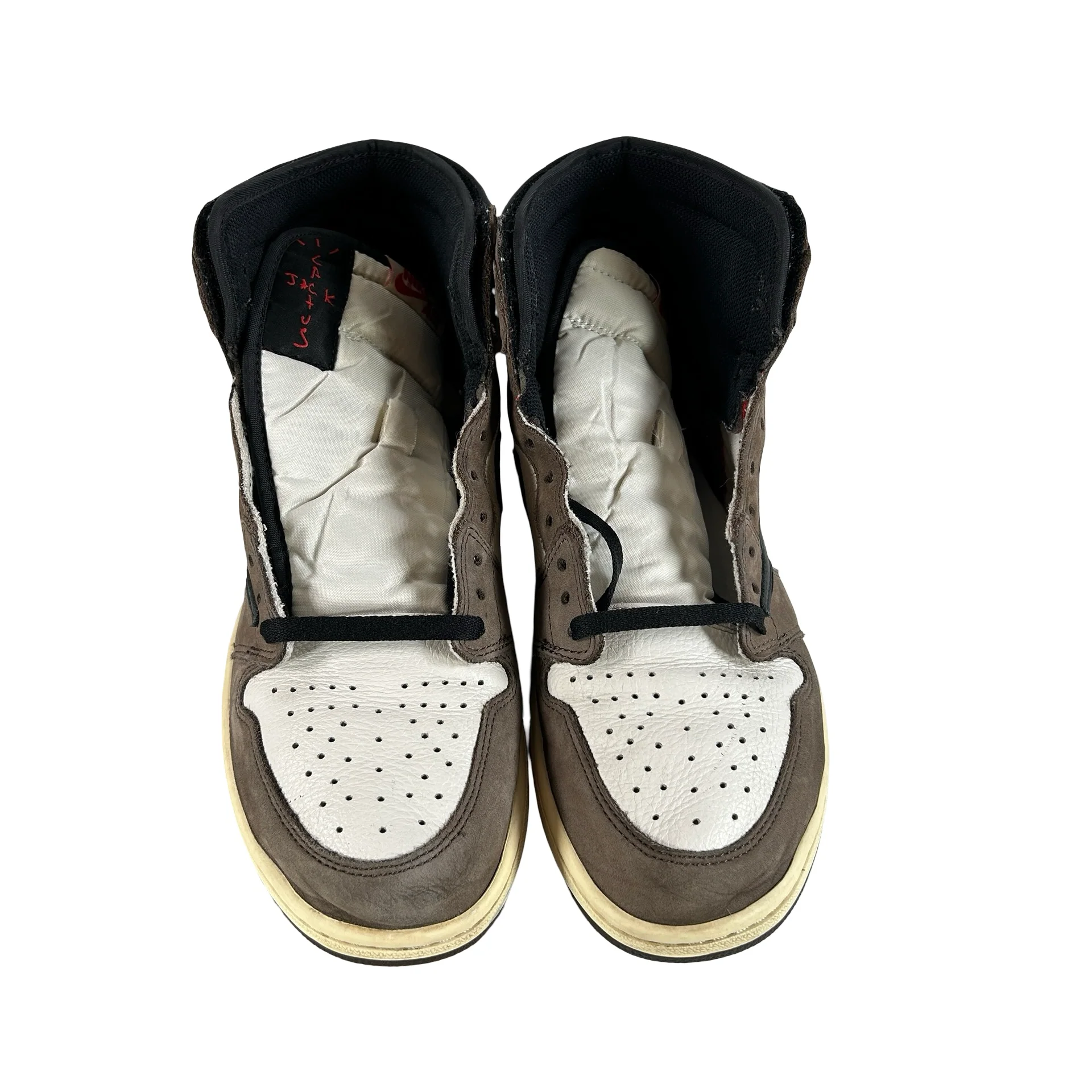 CD4487 100 Jordan 1 Retro High OG SP Travis Scott Mocha [USED] - 10.5 M (Used2) - Image 2