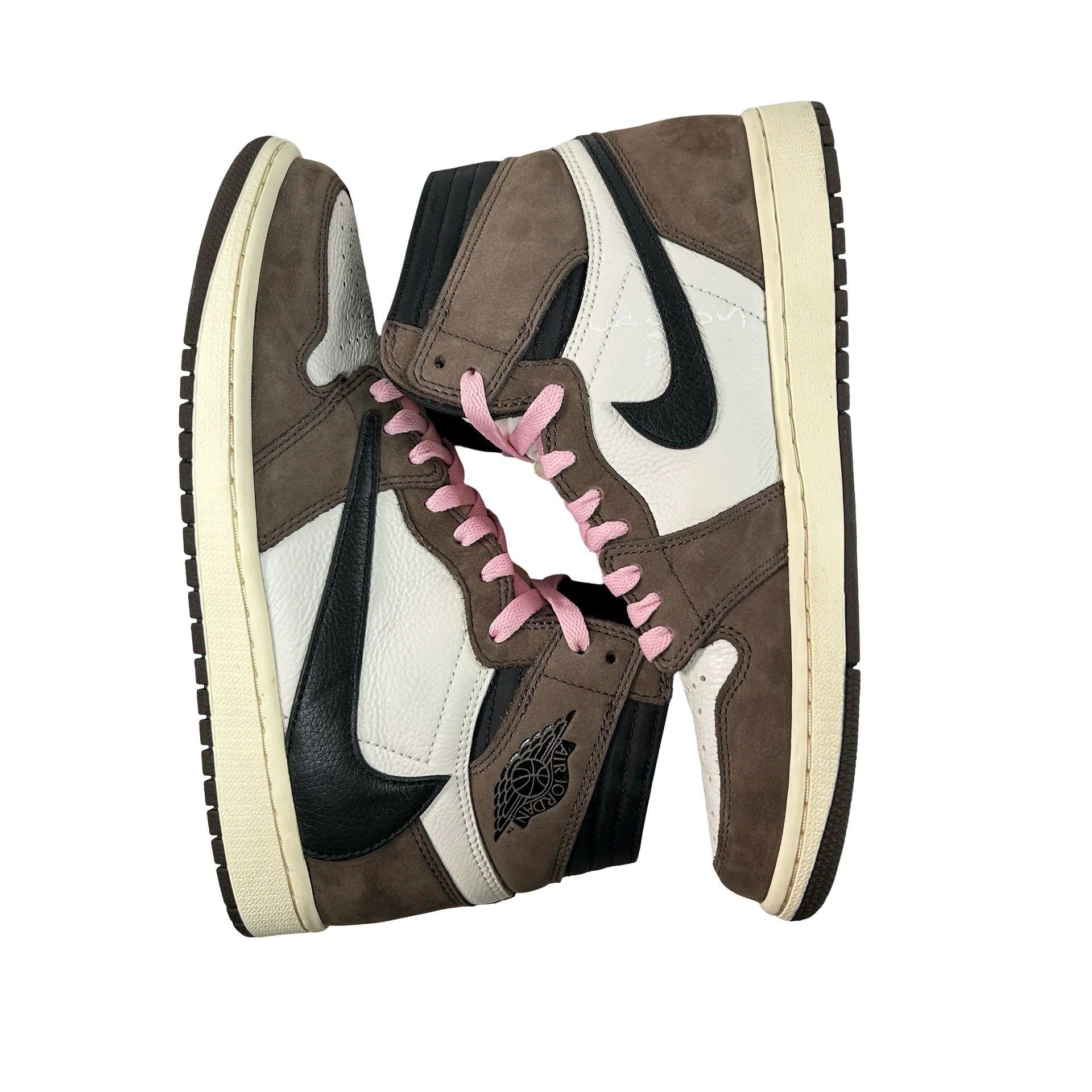 CD4487 100 Jordan 1 Retro High OG SP Travis Scott Mocha [USED] - 9 M (Used5) - Image 4