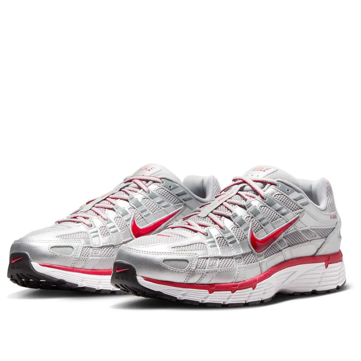 CD6404 024 Nike P-6000 Metallic Silver Gym Red - Image 3