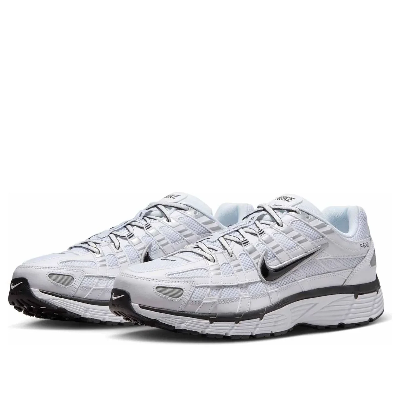 CD6404 107 Nike P-6000 White Metallic Silver Black - Image 2