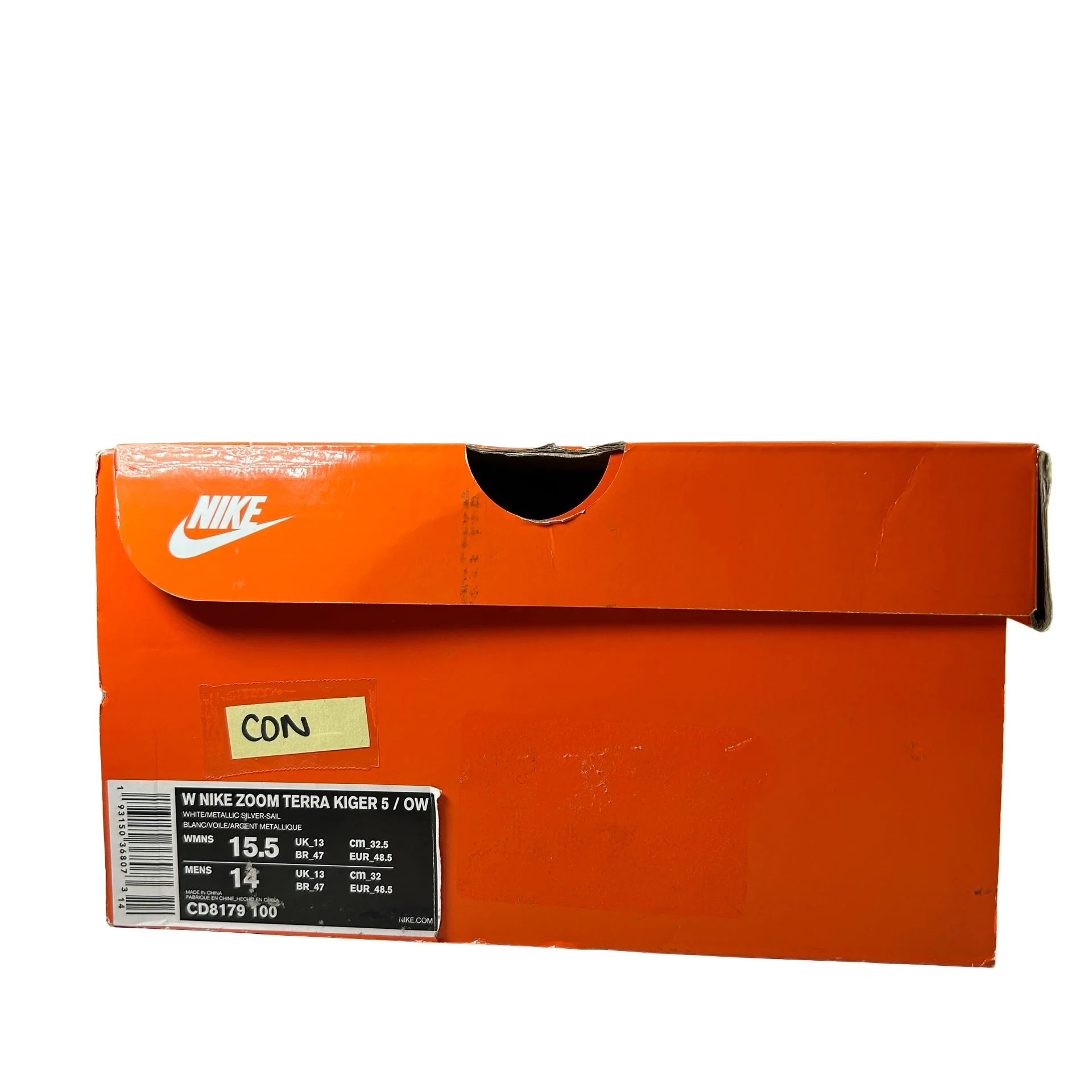 CD8179 100 Nike Zoom Terra Kiger 5 Off-White White (W) [CONDITIONAL] - 15.5 W (Yellowing) - Image 7