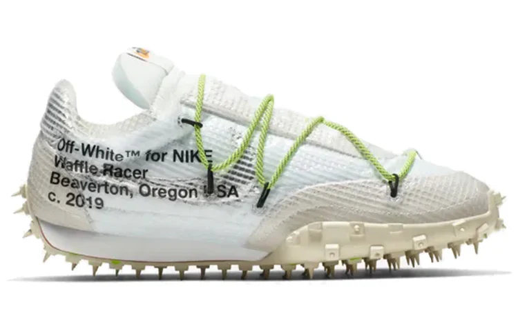 CD8180 100 Nike Waffle Racer Off-White White (Women's) - Image 2