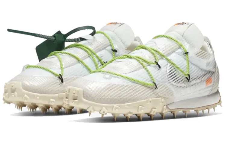 CD8180 100 Nike Waffle Racer Off-White White (Women's) - Image 3