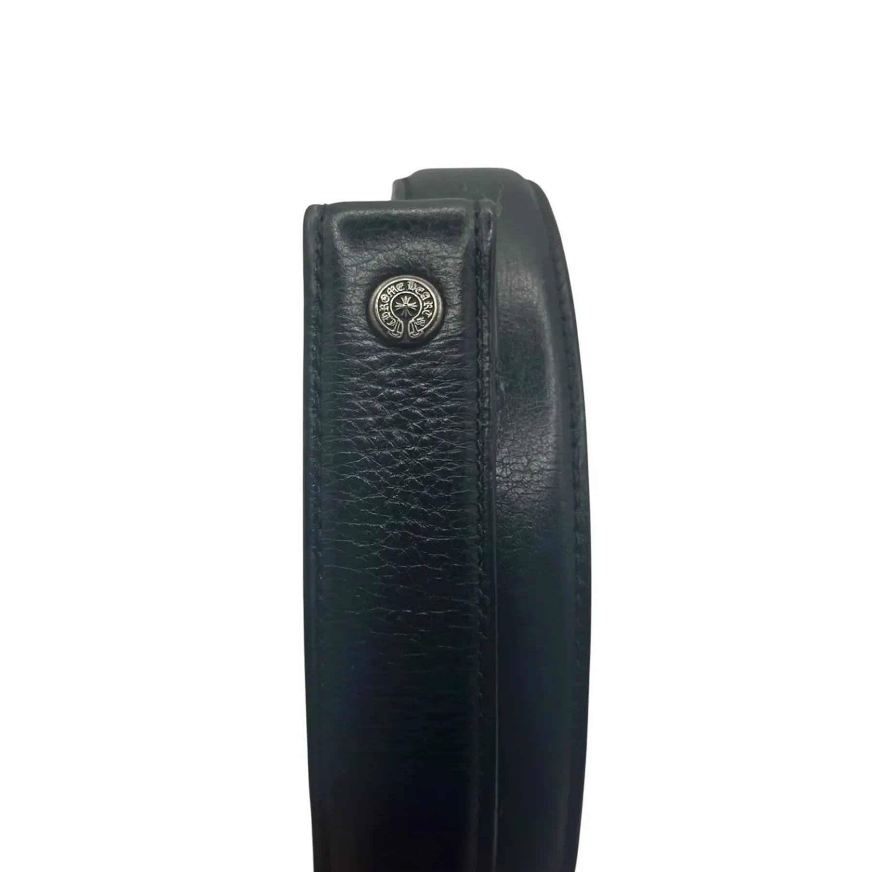 Chrome Hearts 1" Leather Belt Strap Black - 34 - Image 2