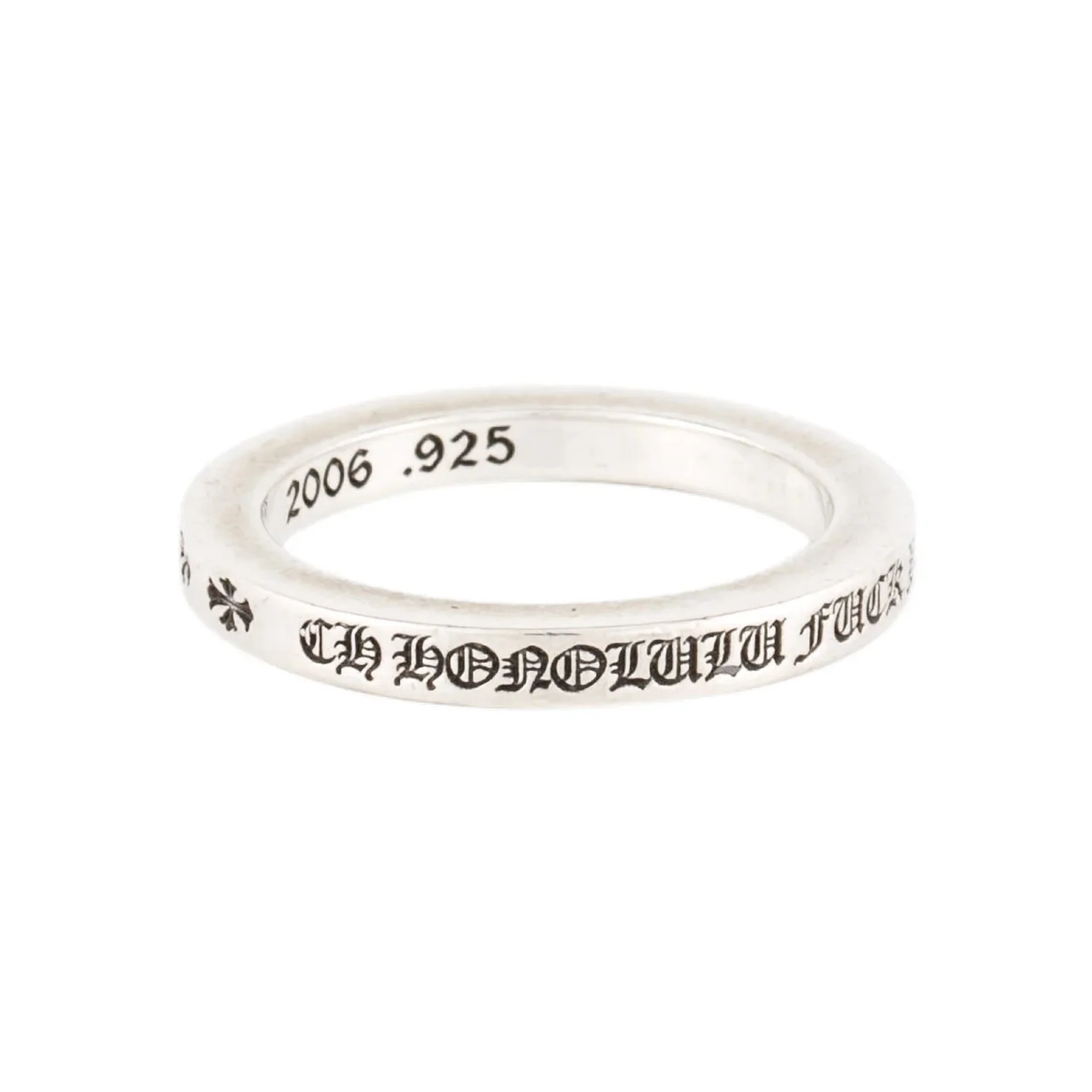 Chrome Hearts 3MM 'Honolulu' Exclusive Spacer Ring - US 9