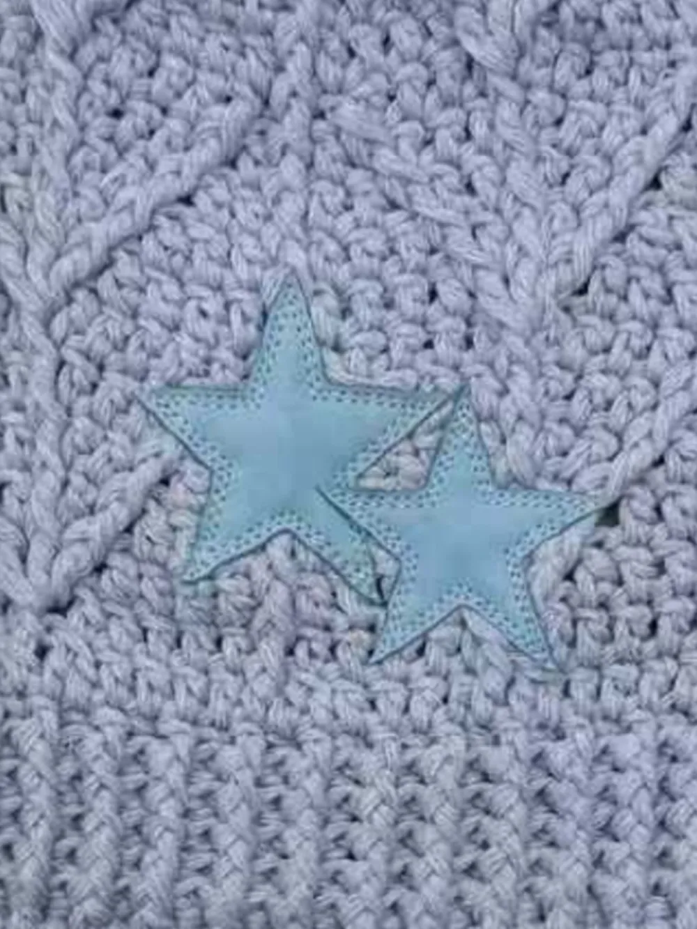 Chrome Hearts Cashmere Blue Star Beanie - Image 2