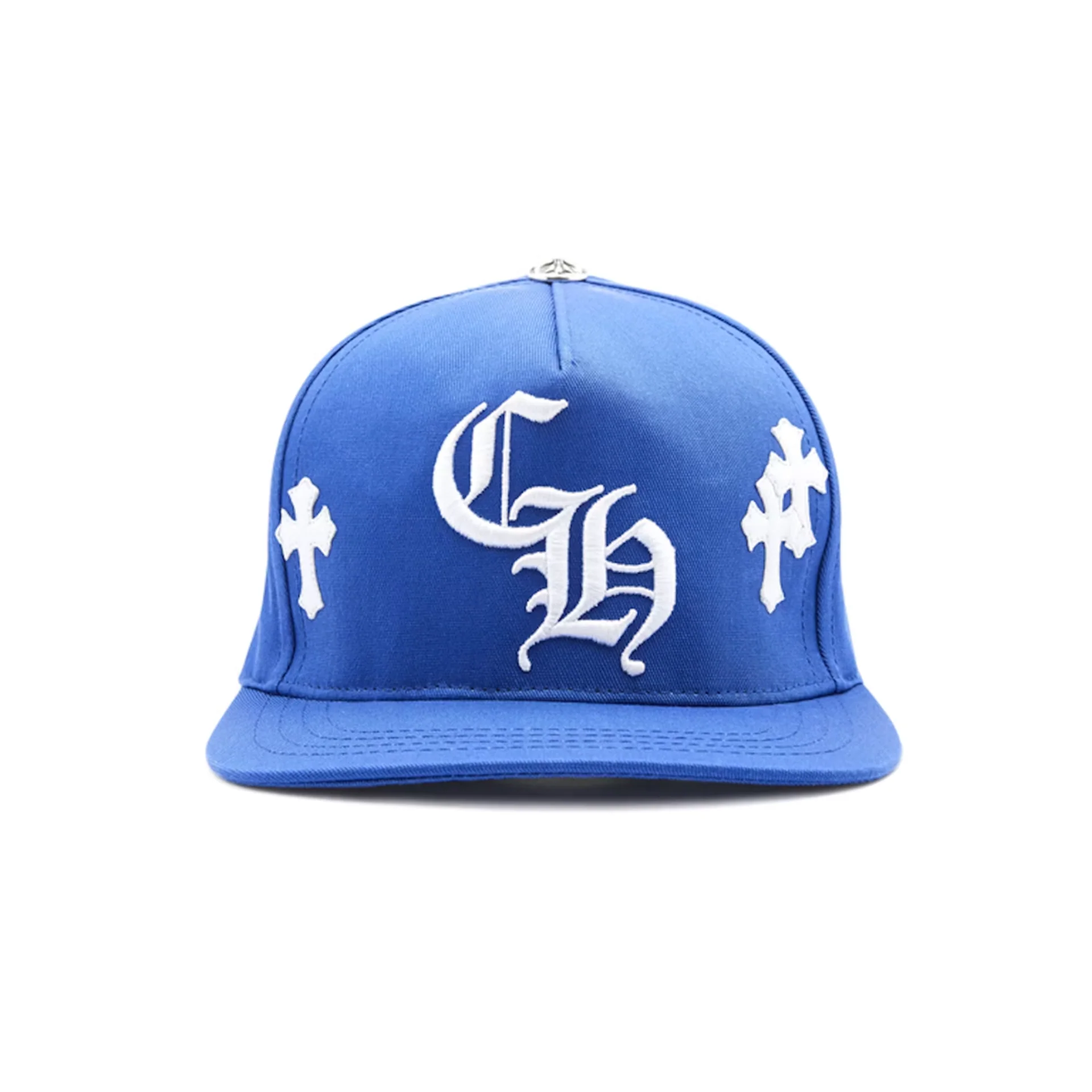 Chrome Hearts Cross Patch Baseball Hat Blue [USED]