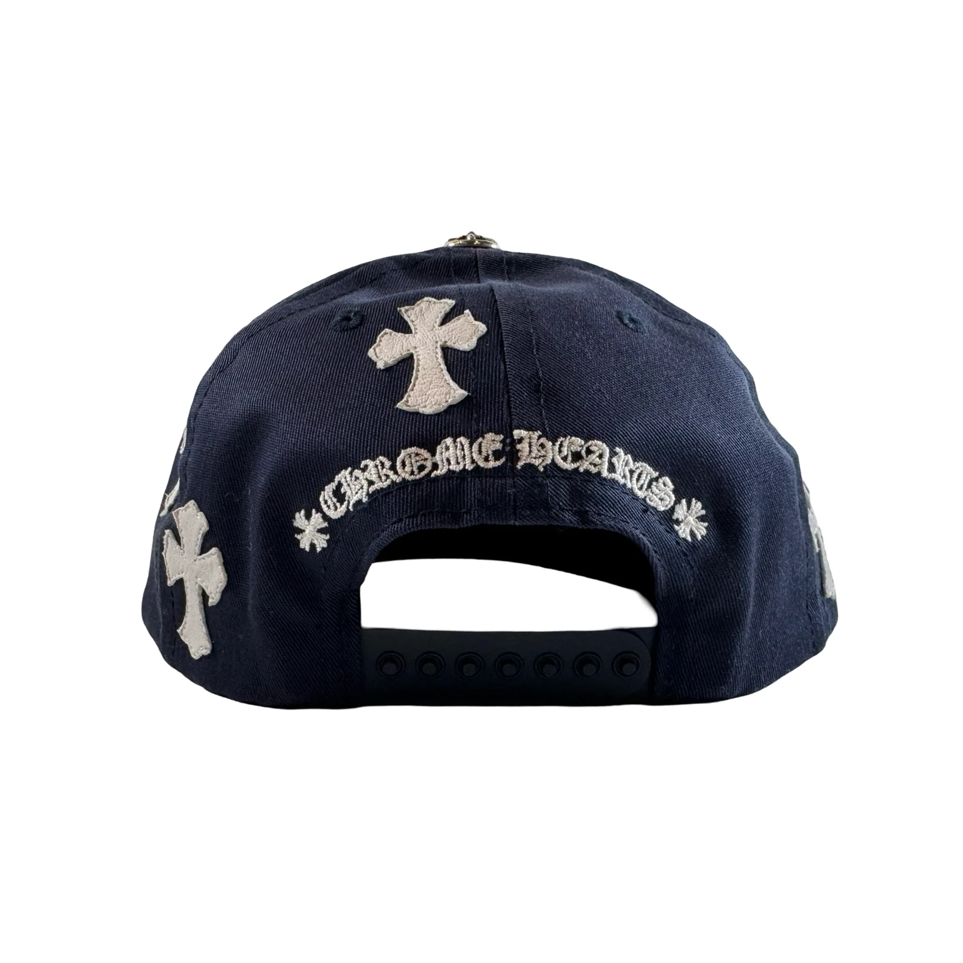 Chrome Hearts Cross Patch Baseball Hat 'Navy' [USED] - Image 2