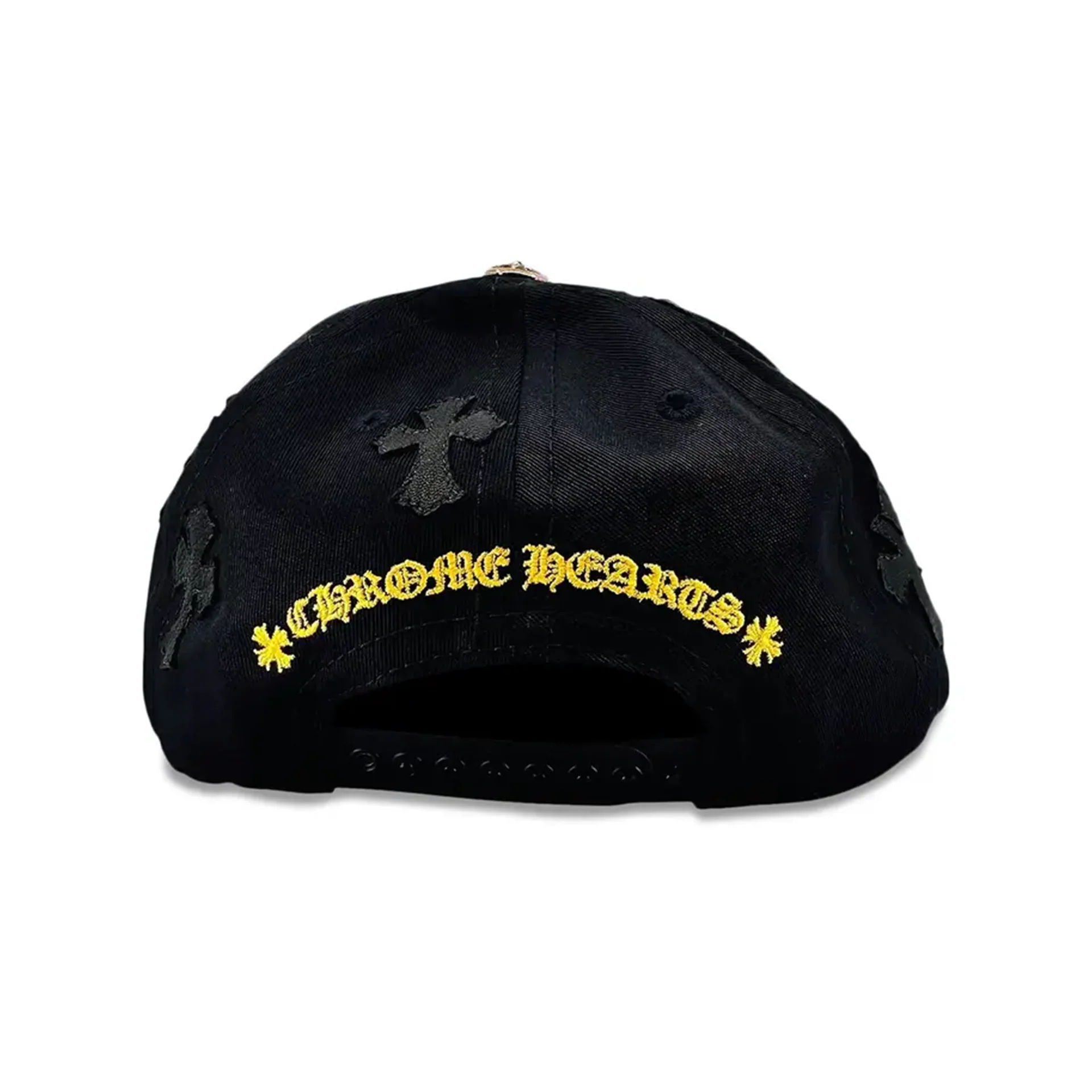 Chrome Hearts Cross Patch Hat Black Gold - Image 2