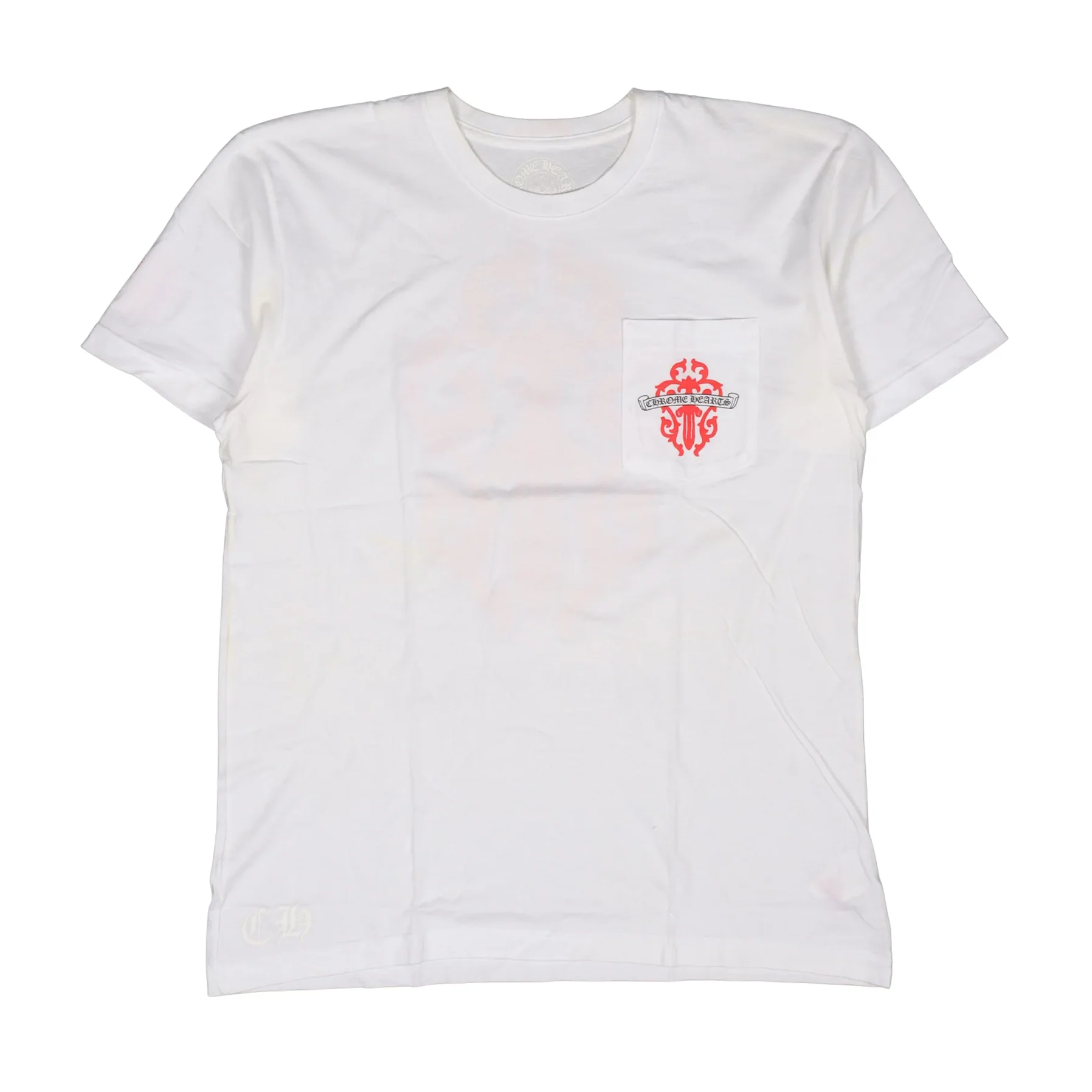 Chrome Hearts Dagger Logo T-Shirt White [USED] - M (Used) - Image 2
