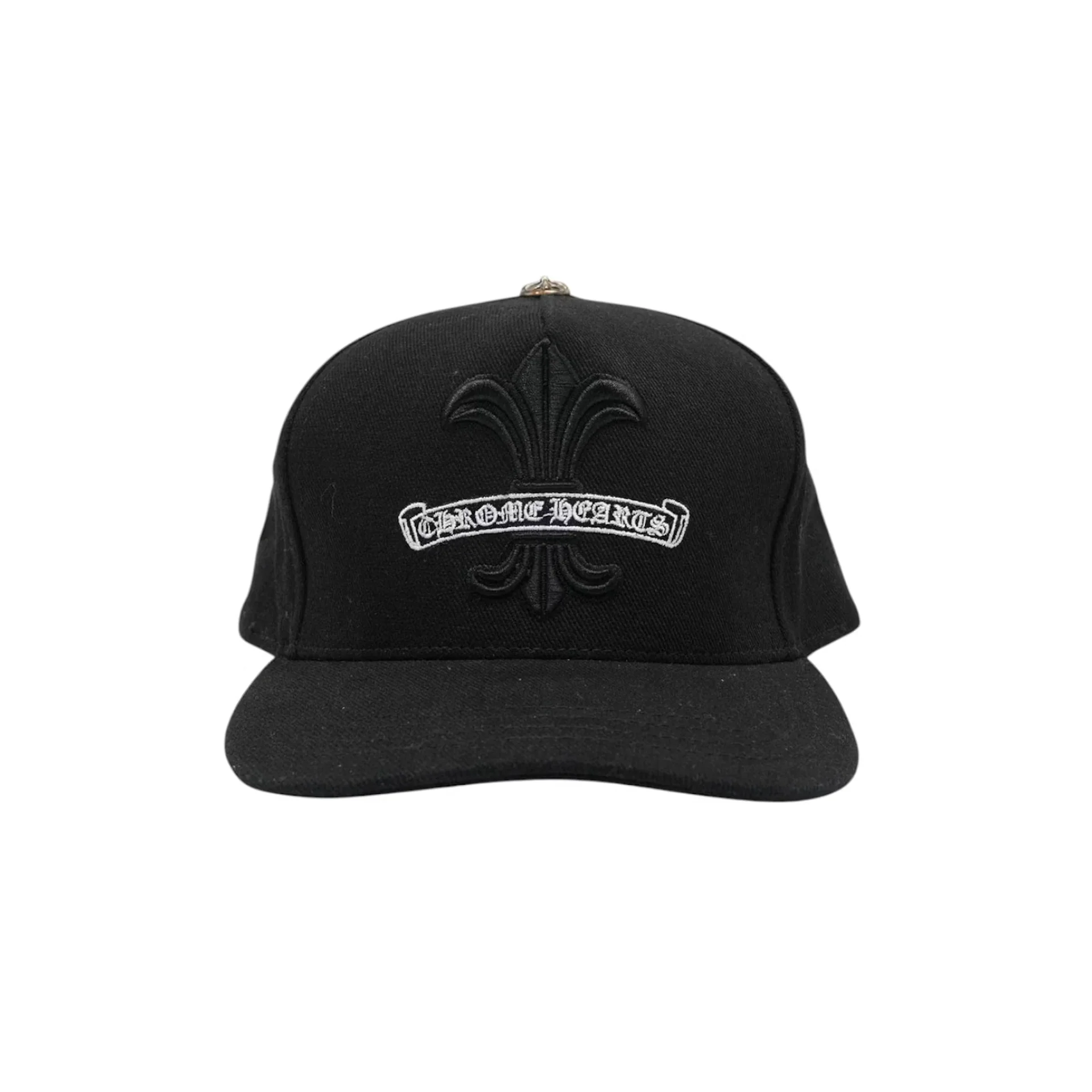 Chrome Hearts Fleur Snapback Trucker Hat Black