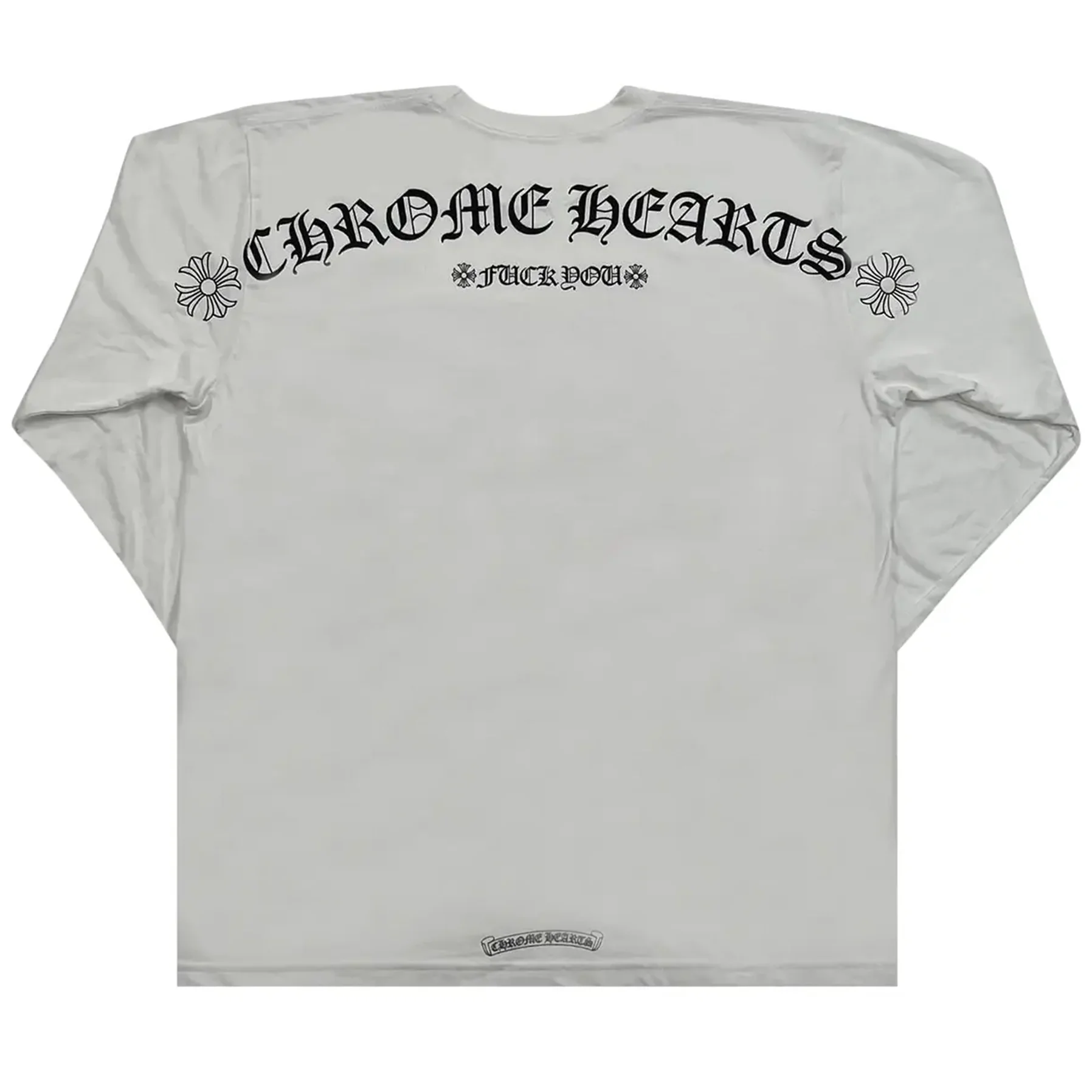Chrome Hearts Fuck You Logo Pocket Long-Sleeve White/Black [USED] - XL (Used) - Image 2