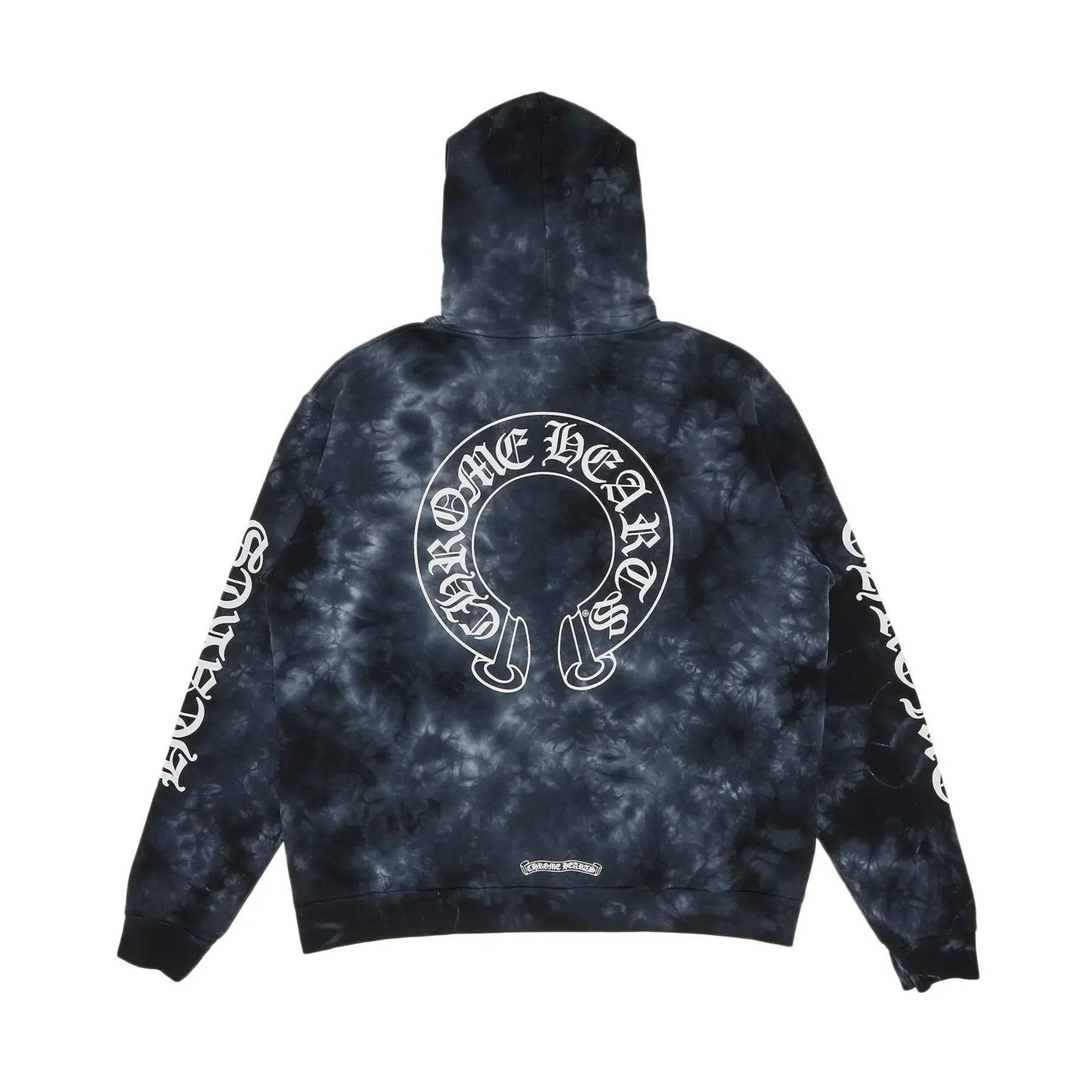 Chrome Hearts Horseshoe Hoodie Black Tie Dye