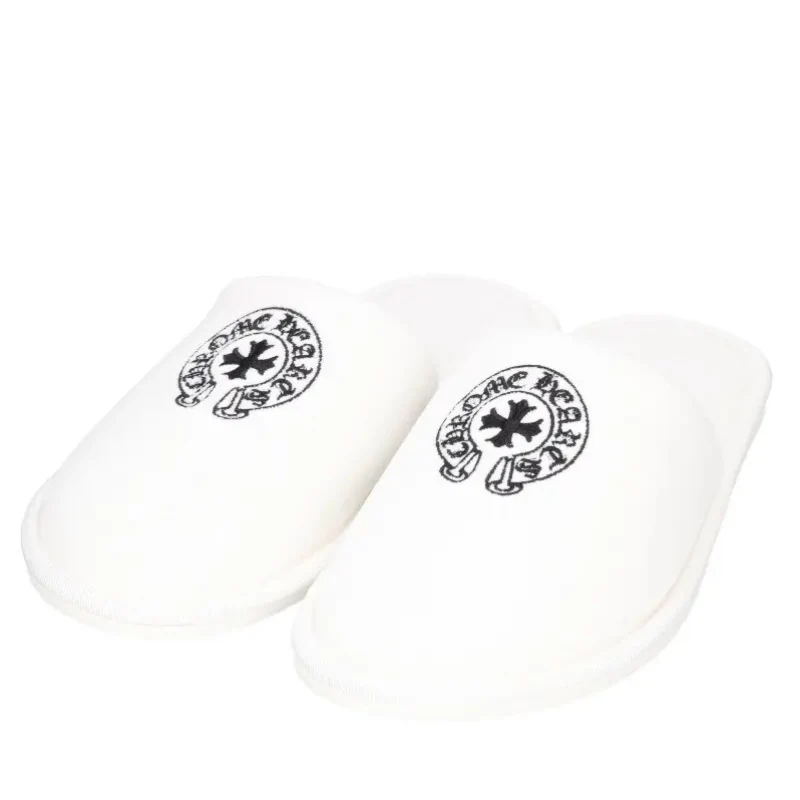 Chrome Hearts Hotel Slippers White - Image 2