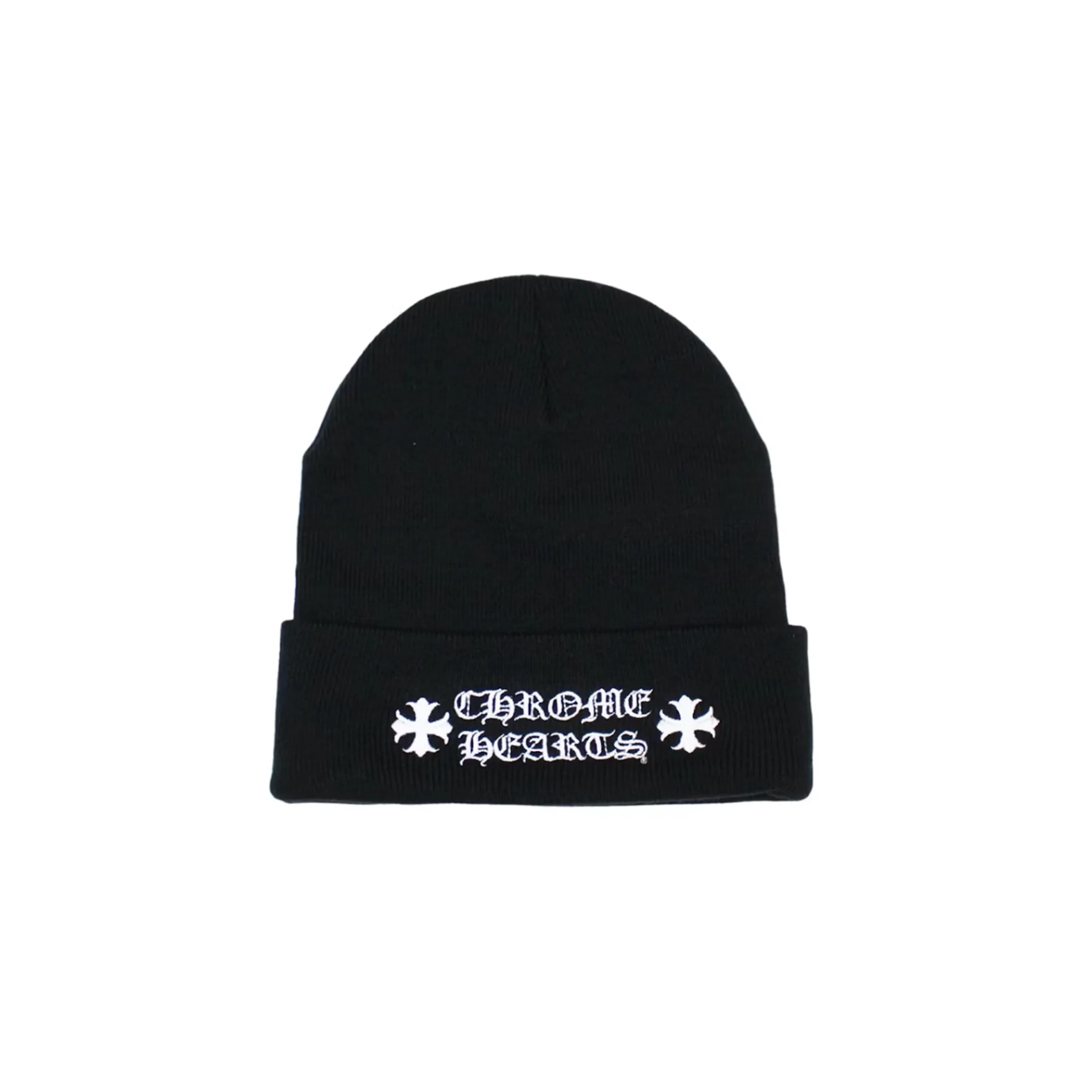 Chrome Hearts Logo Beanie Black [USED]