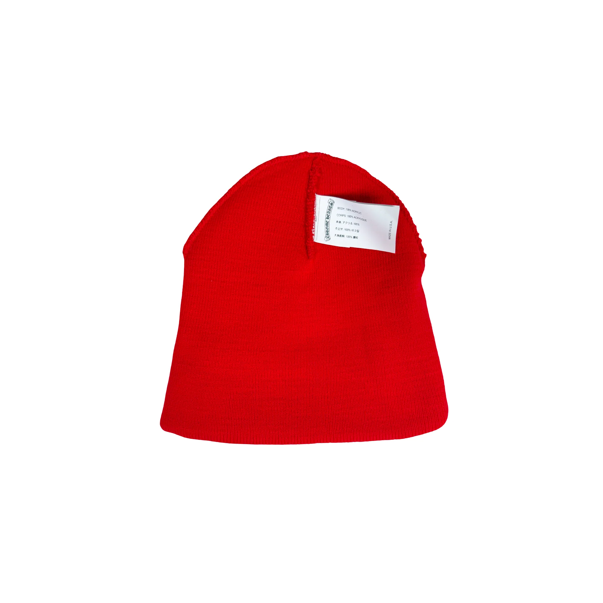 Chrome Hearts Logo Beanie Red 2.0 [USED] - Image 3