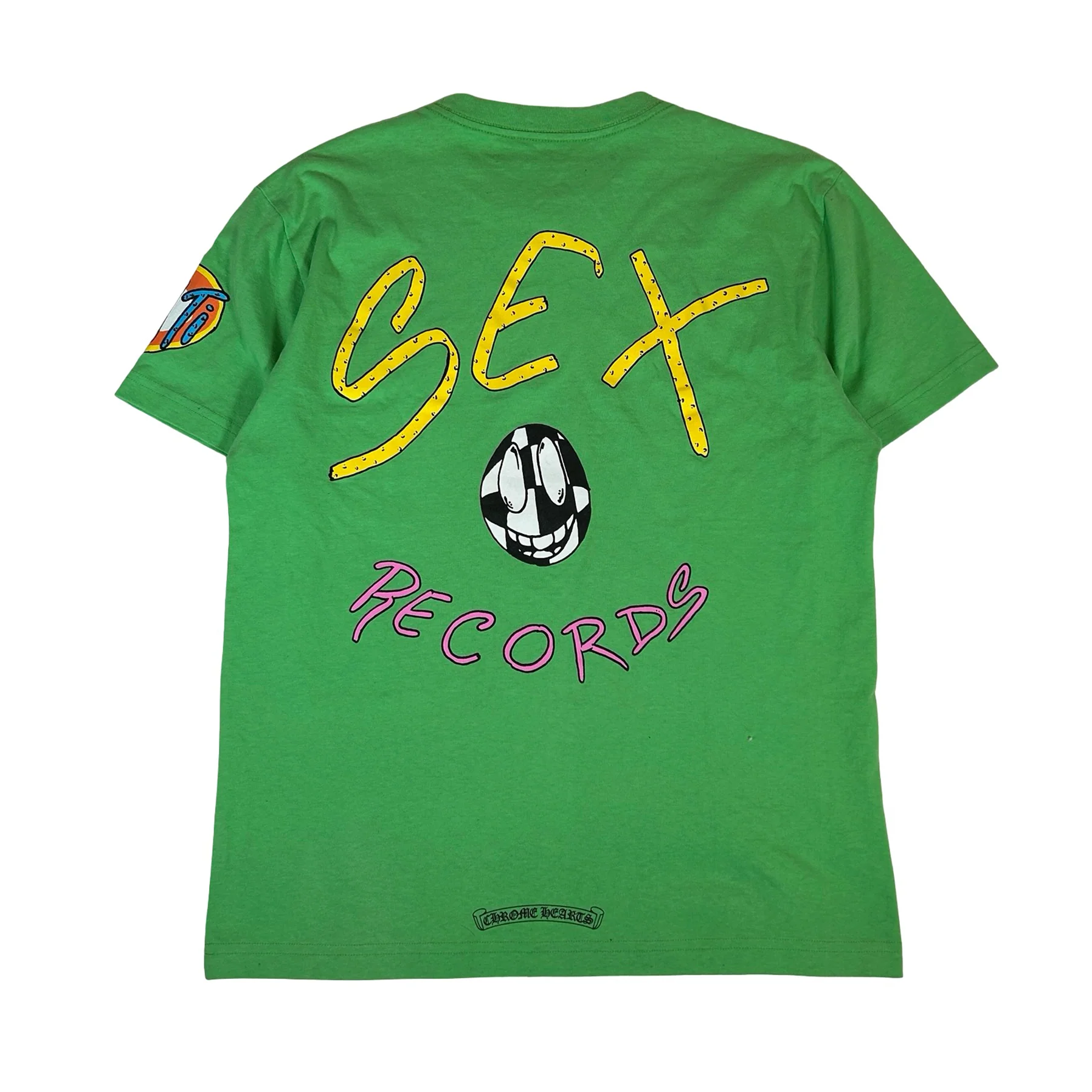 Chrome Hearts Matty Boy Sex Records T-shirt Green [USED] - M (Used2) - Image 2