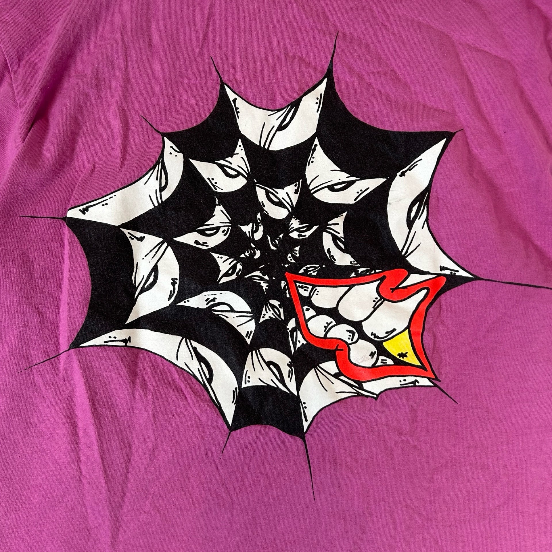 Chrome Hearts Matty Boy Spider Web T-Shirt Purple [USED] - S (Used) - Image 4