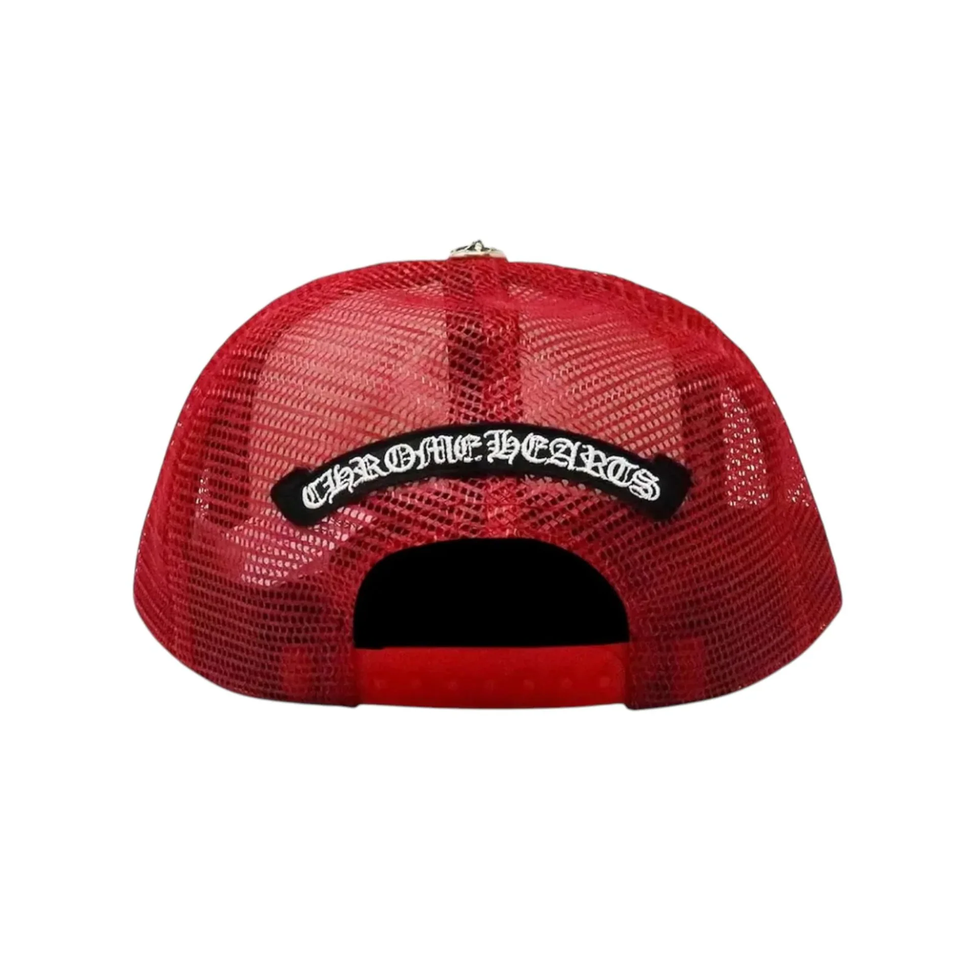 Chrome Hearts Multi Color Crosses Trucker Hat Red [USED] - Image 2