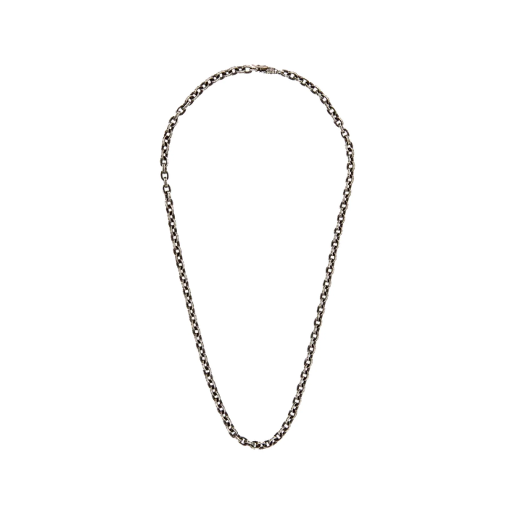 Chrome Hearts Paper Chain Necklace 18" Silver