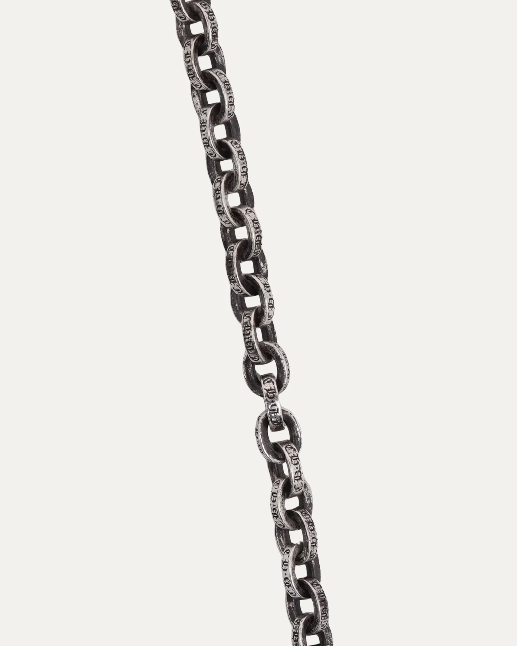 Chrome Hearts Paper Chain Necklace 18" Silver - Image 3