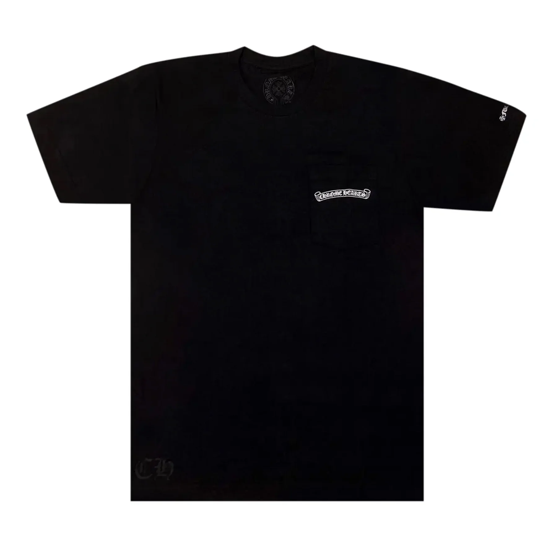 Chrome Hearts Scroll Logo T-shirt Black - Image 2