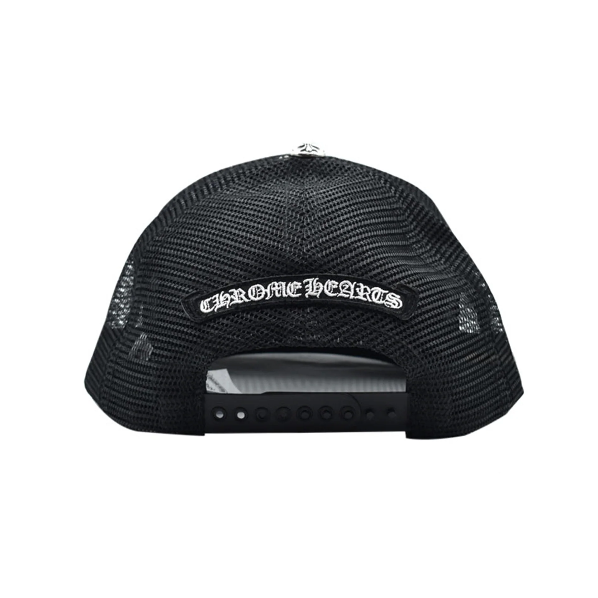Chrome Hearts Sex Pistols Trucker Hat Black White - Image 2