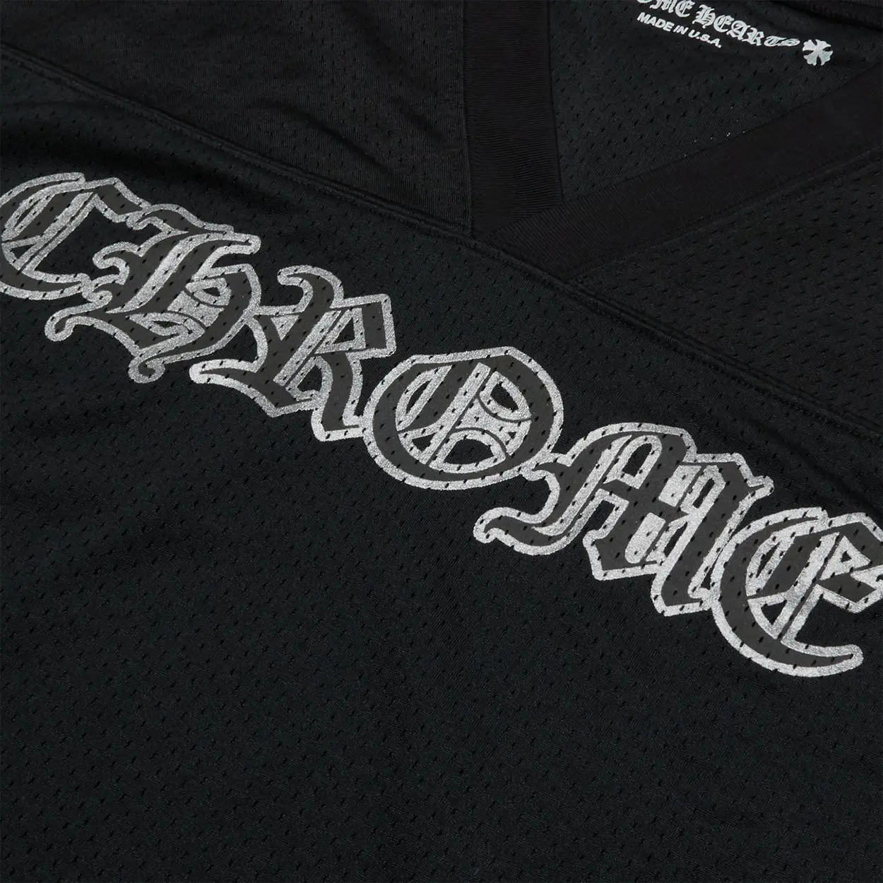 Chrome Hearts Stadium Mesh Long Sleeve Jersey 'Black/Gray' [USED] - L (Used) - Image 3