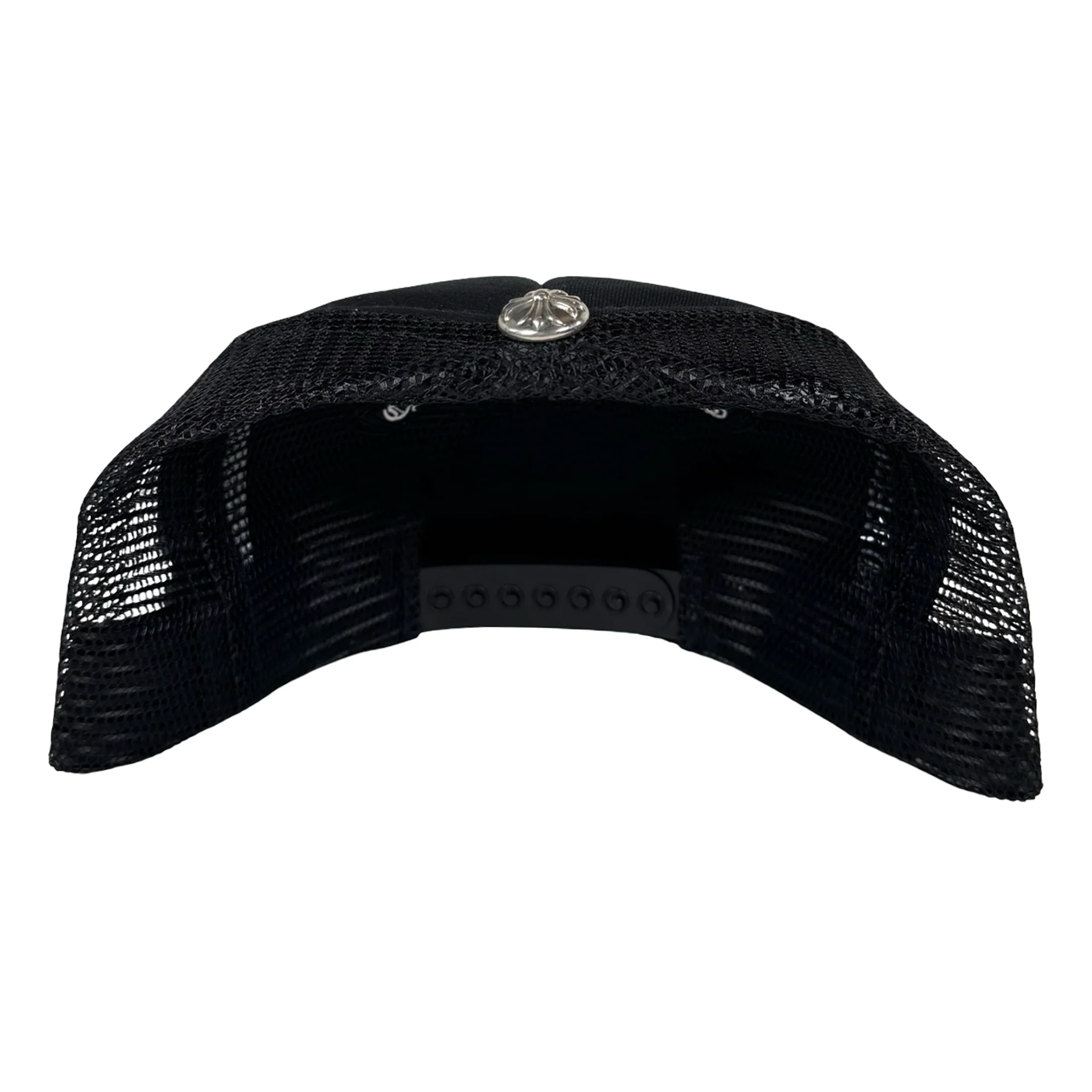 Chrome Hearts Triple Cross Trucker Hat Leather Camo Black/Black - Image 2
