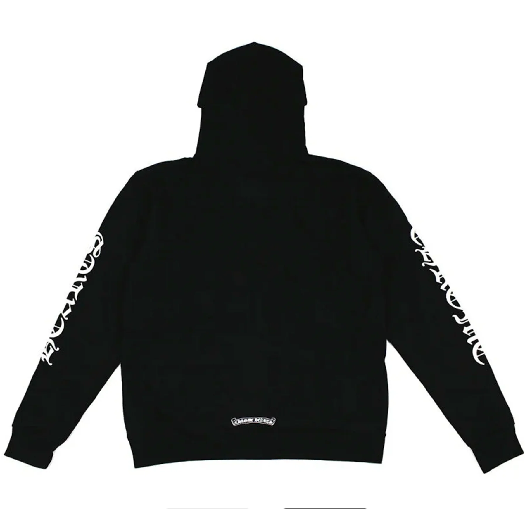 Chrome Hearts Vertical Logo Fuck You Hoodie Black / White [USED] - L (Used) - Image 2