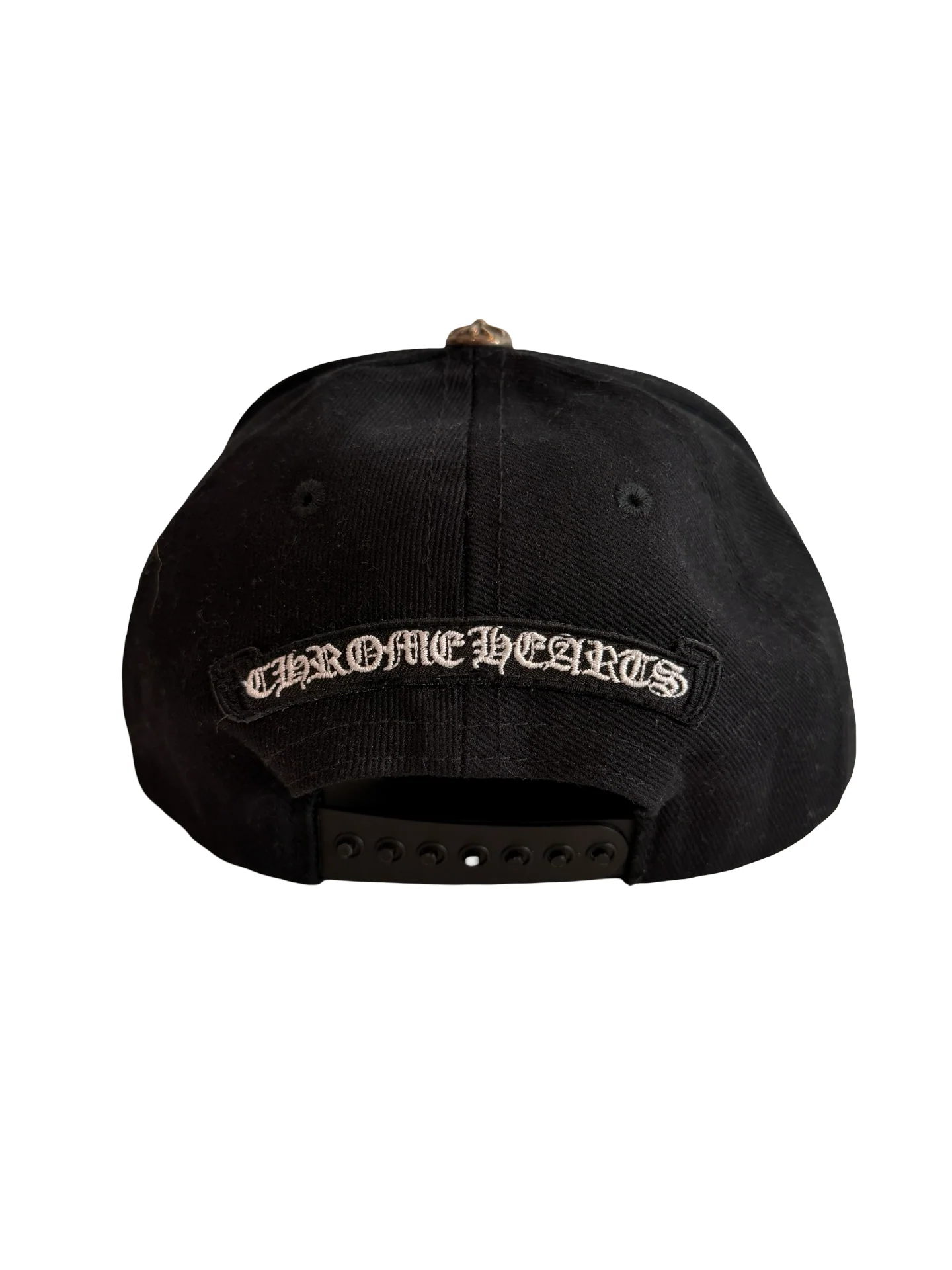 Chrome Hearts Vertical Logo Hat Black [USED] - Image 2