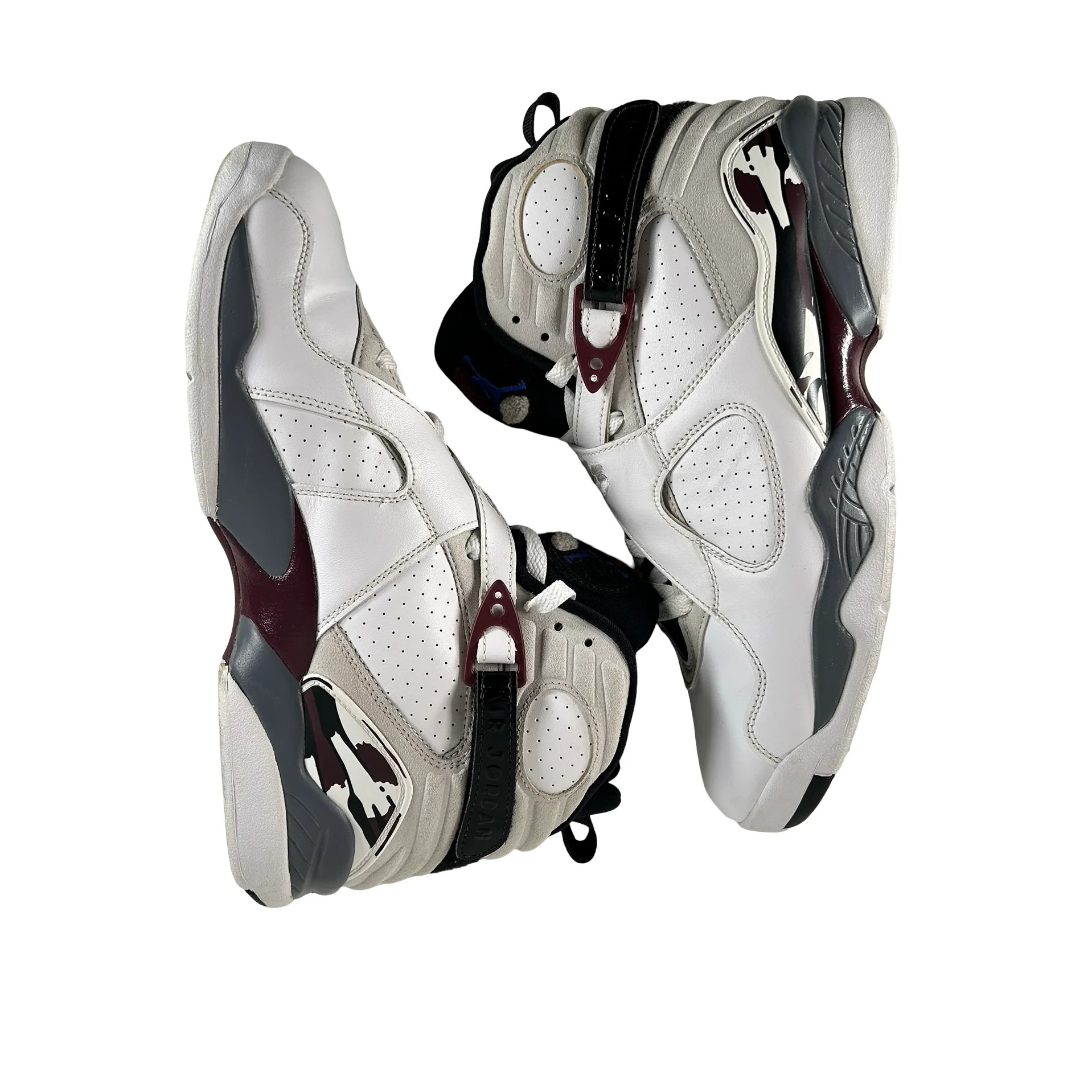 CI1236 104 Wmns Air Jordan 8 Retro White Burgundy [USED] - 11.5 W (Used) - Image 4