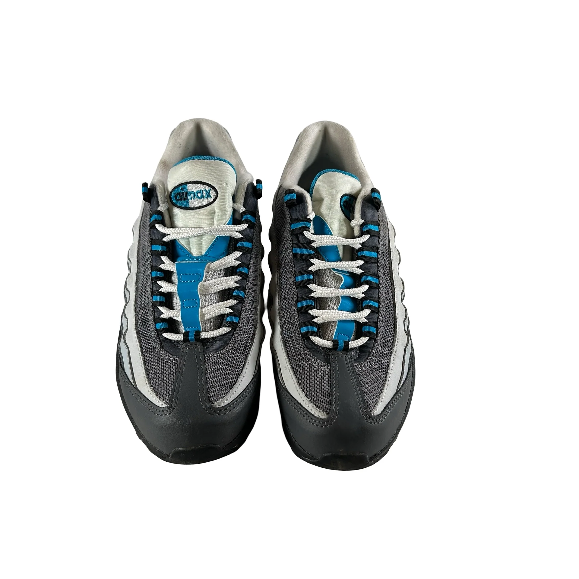 CJ3906 002 Nike Air Max 95 Recraft Grey Laser Blue (GS) [USED] - 5 Y (Used) (No Box) - Image 2