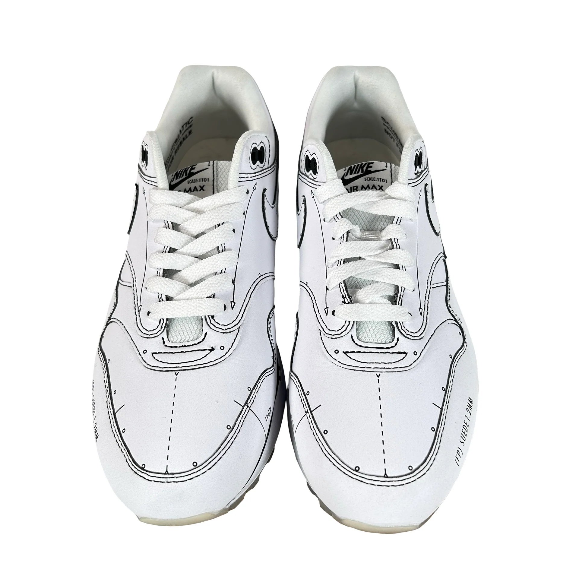 CJ4286 100 Nike Air Max 1 Tinker Schematic [USED] - 8.5 M (Used) (Replace Box) - Image 2