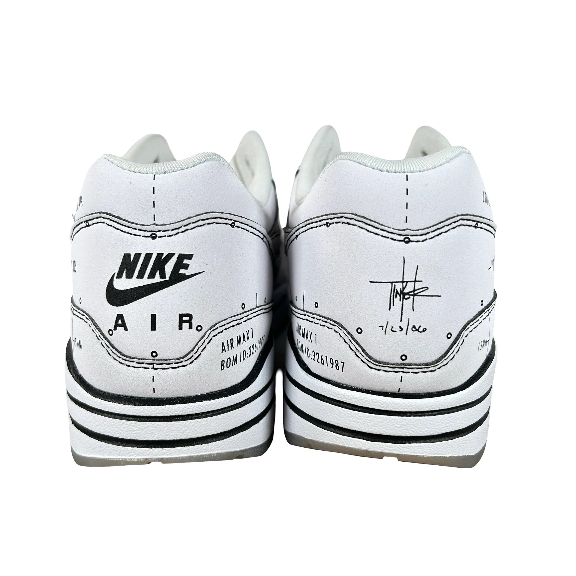 CJ4286 100 Nike Air Max 1 Tinker Schematic [USED] - 8.5 M (Used) (Replace Box) - Image 3