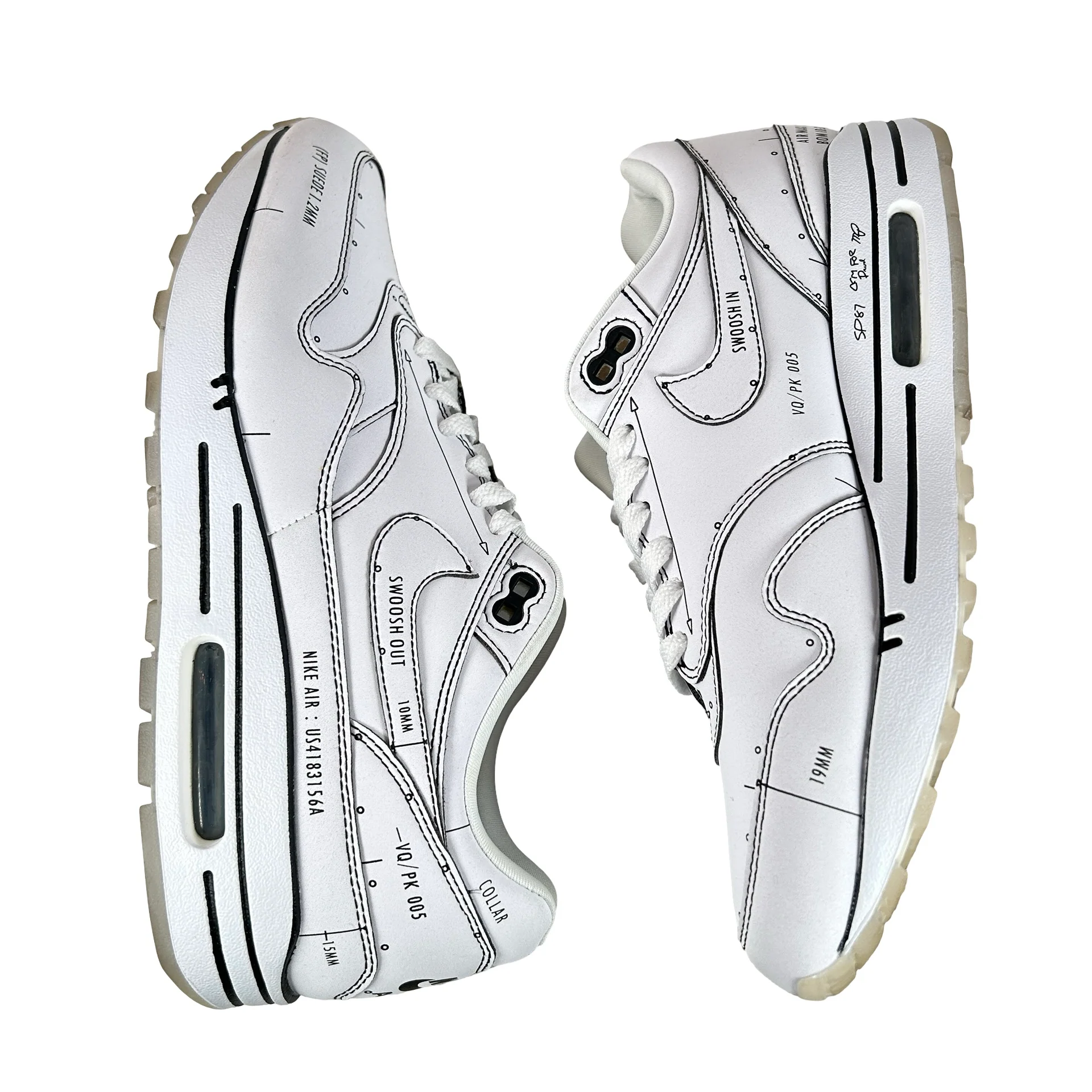 CJ4286 100 Nike Air Max 1 Tinker Schematic [USED] - 8.5 M (Used) (Replace Box) - Image 4